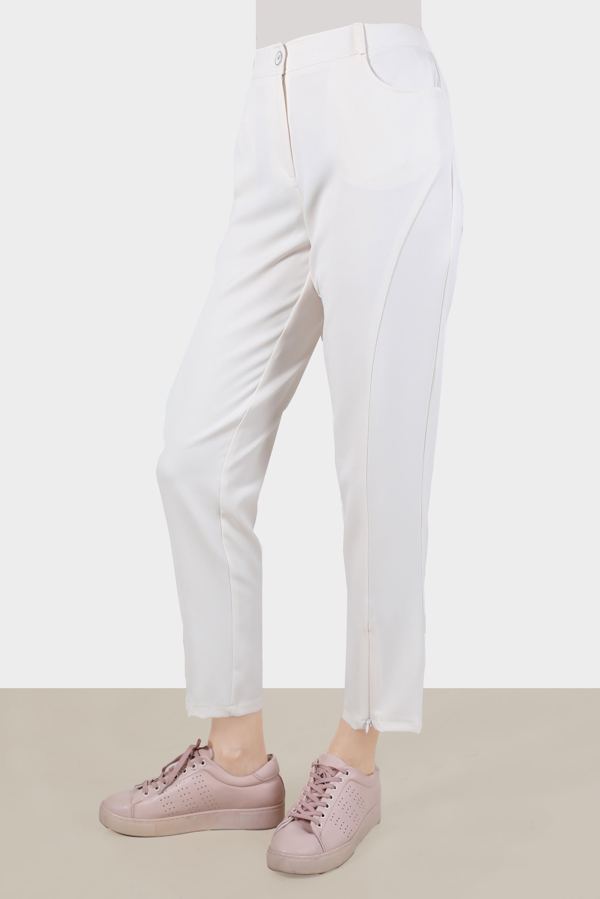 Hijab clothing WHITE ZIPPER DETAIL TROUSERS 70383 