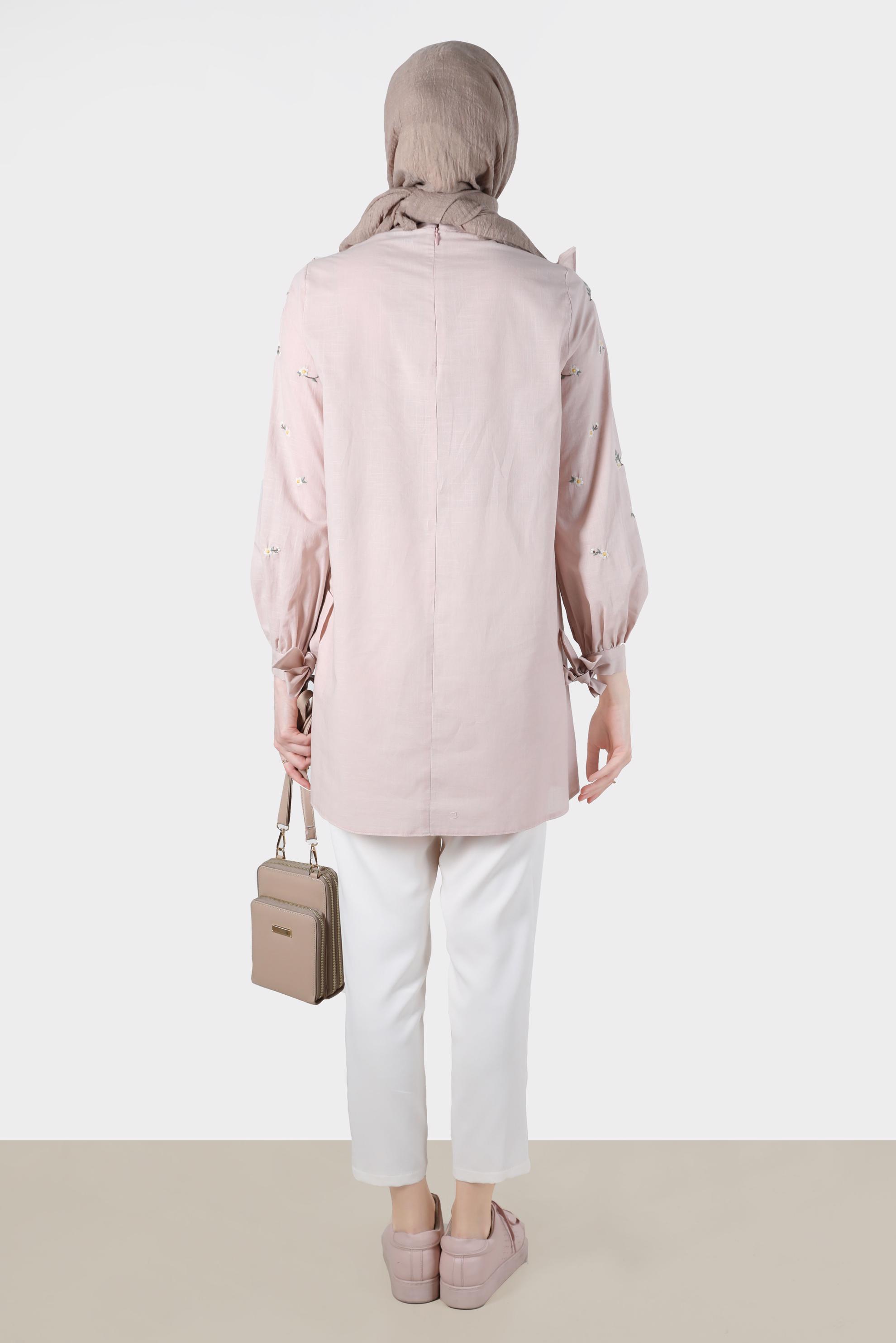 Hijab clothing WHITE ZIPPER DETAIL TROUSERS 70383 