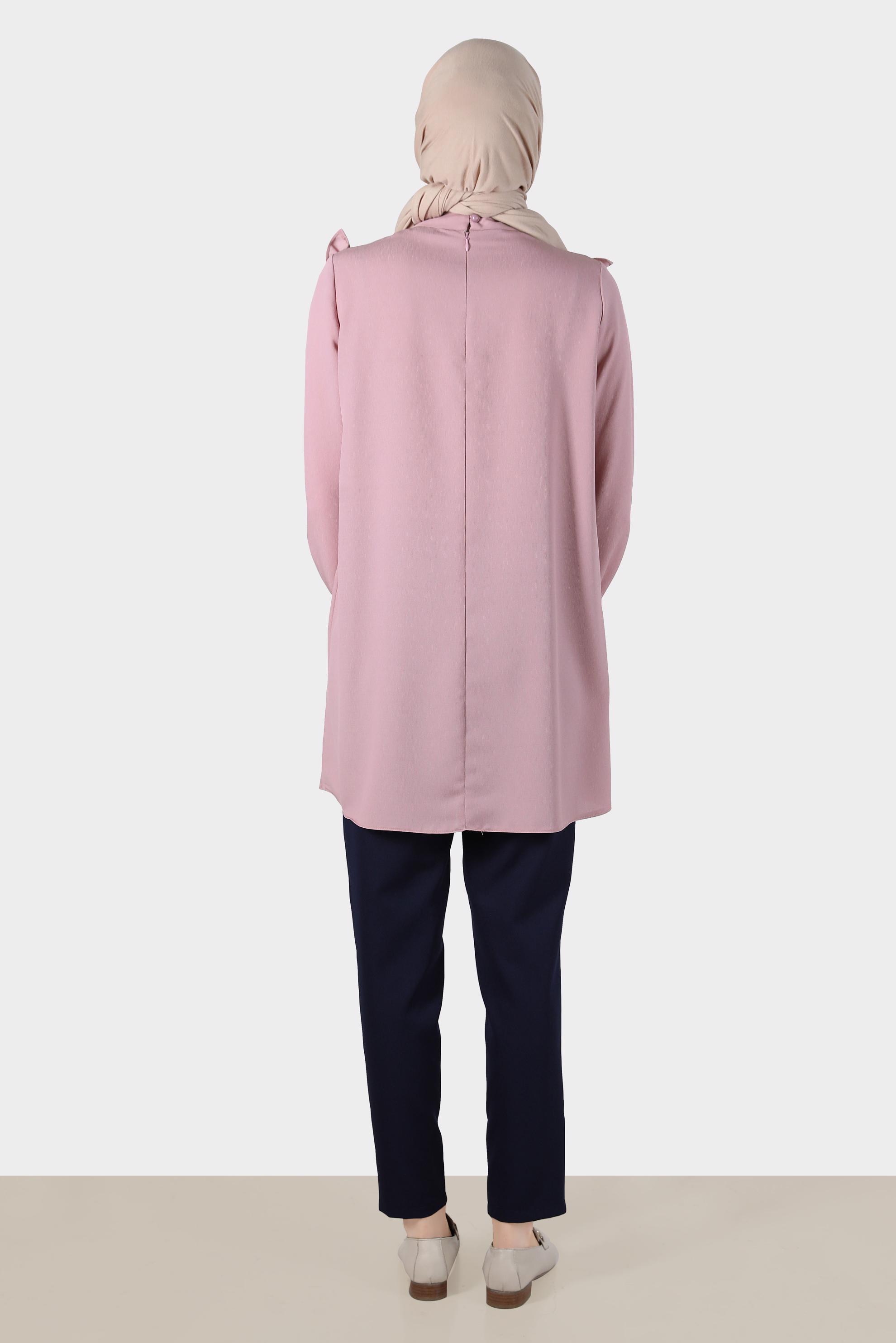 Tesettür giyim LACİVERT FERMUAR DETAYLI PANTOLON 70383 