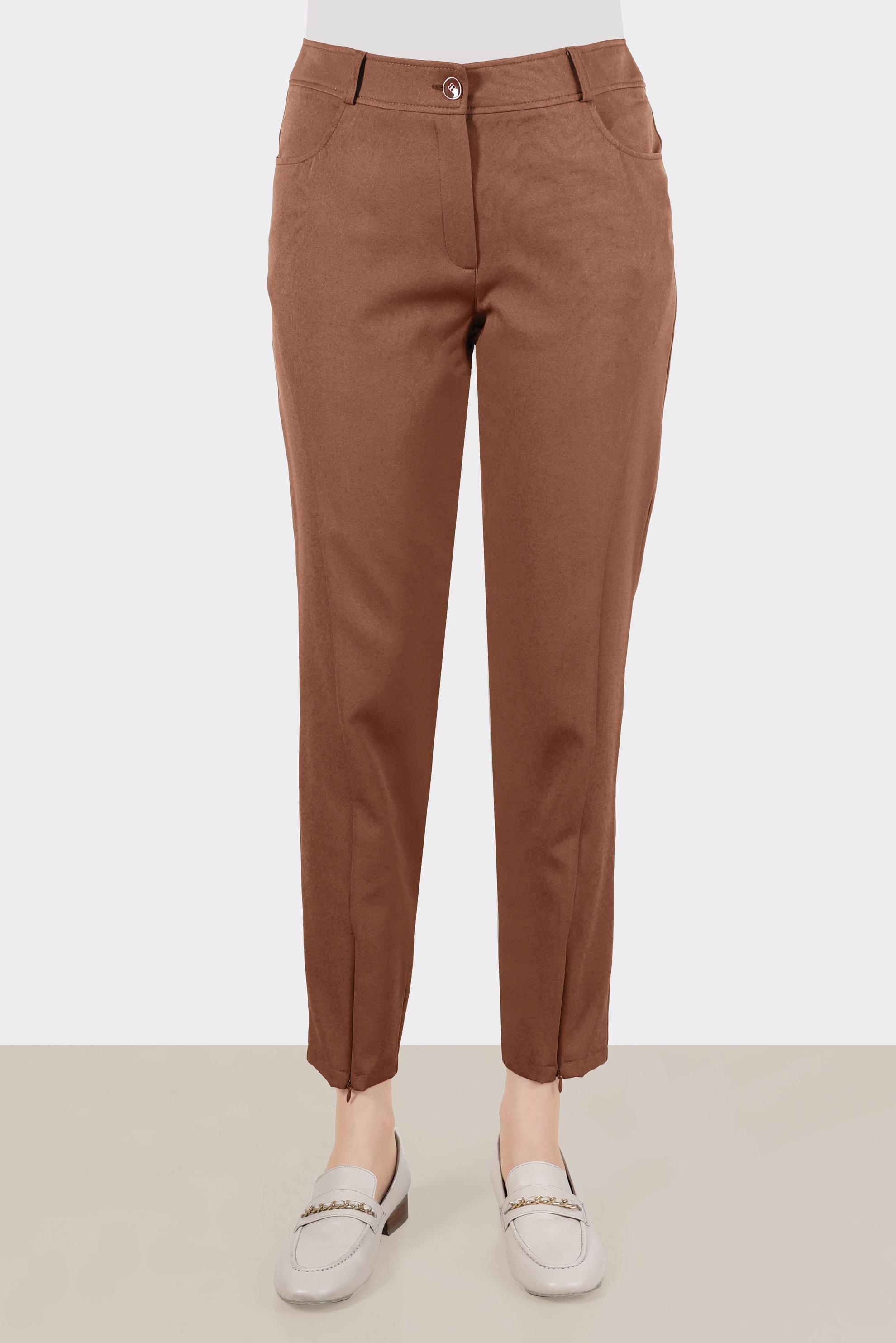 Tesettür giyim TABA FERMUAR DETAYLI PANTOLON 70383 