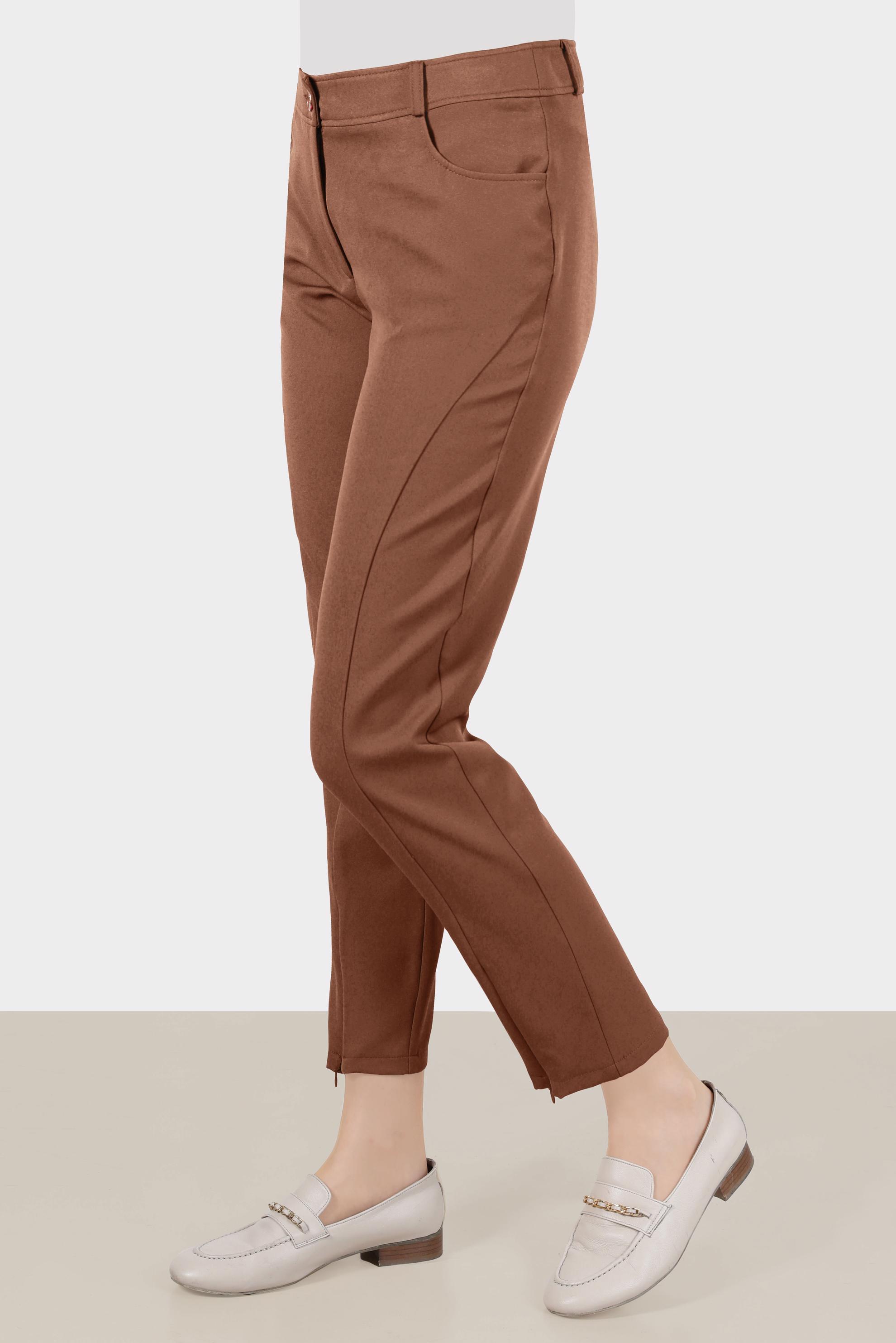 Tesettür giyim TABA FERMUAR DETAYLI PANTOLON 70383 