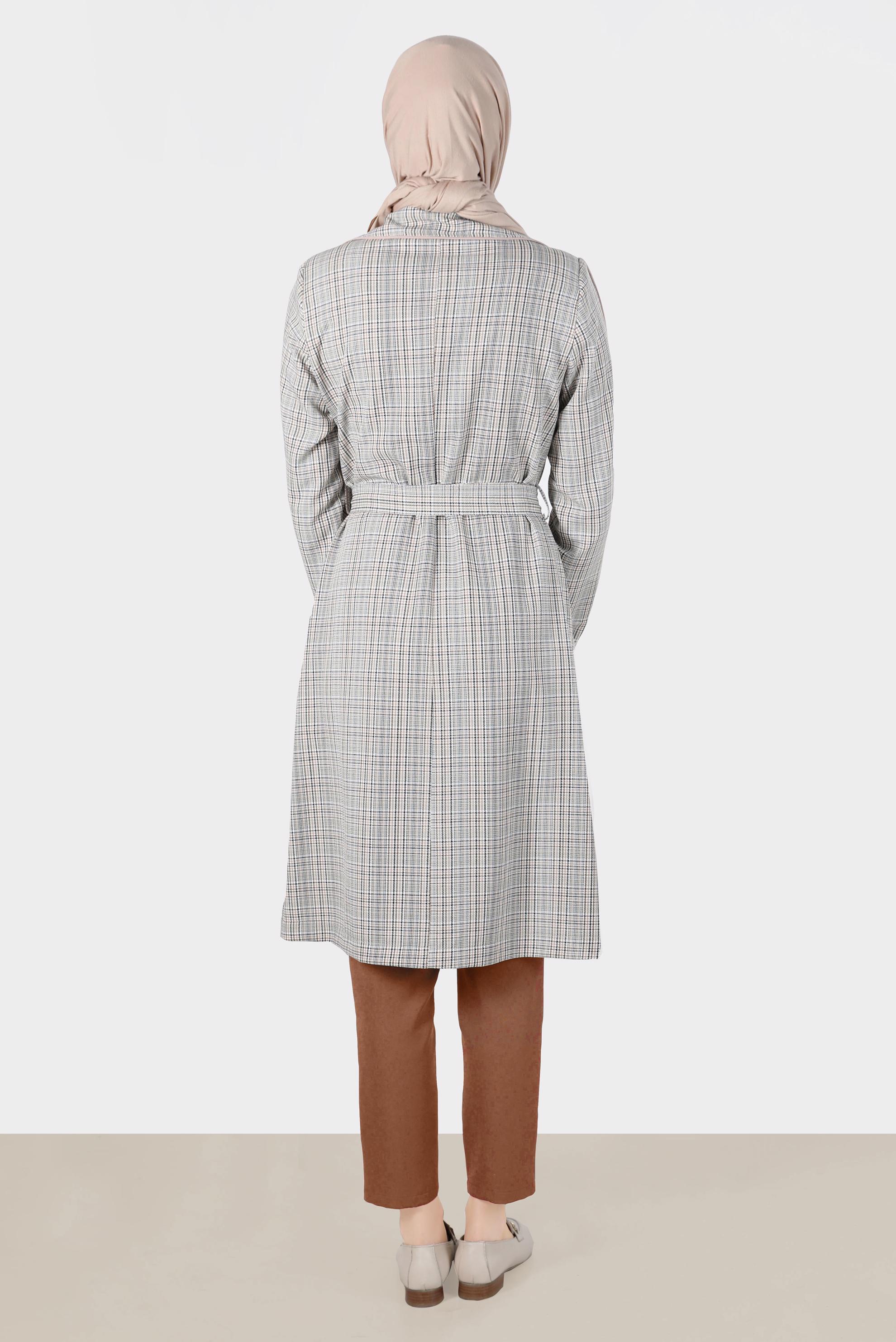 Tesettür giyim TABA FERMUAR DETAYLI PANTOLON 70383 