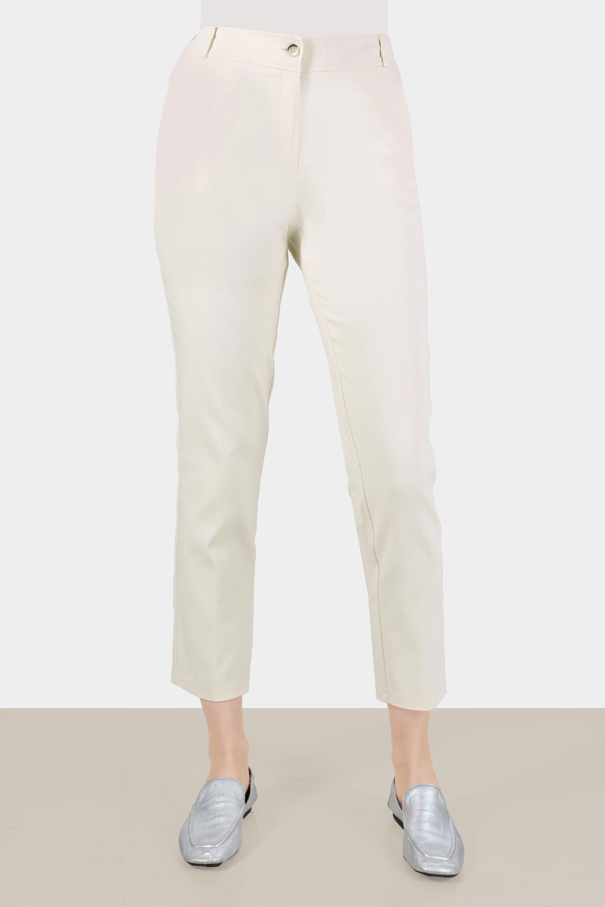 Tesettür giyim BEYAZ BORU PAÇA PANTOLON 70384 