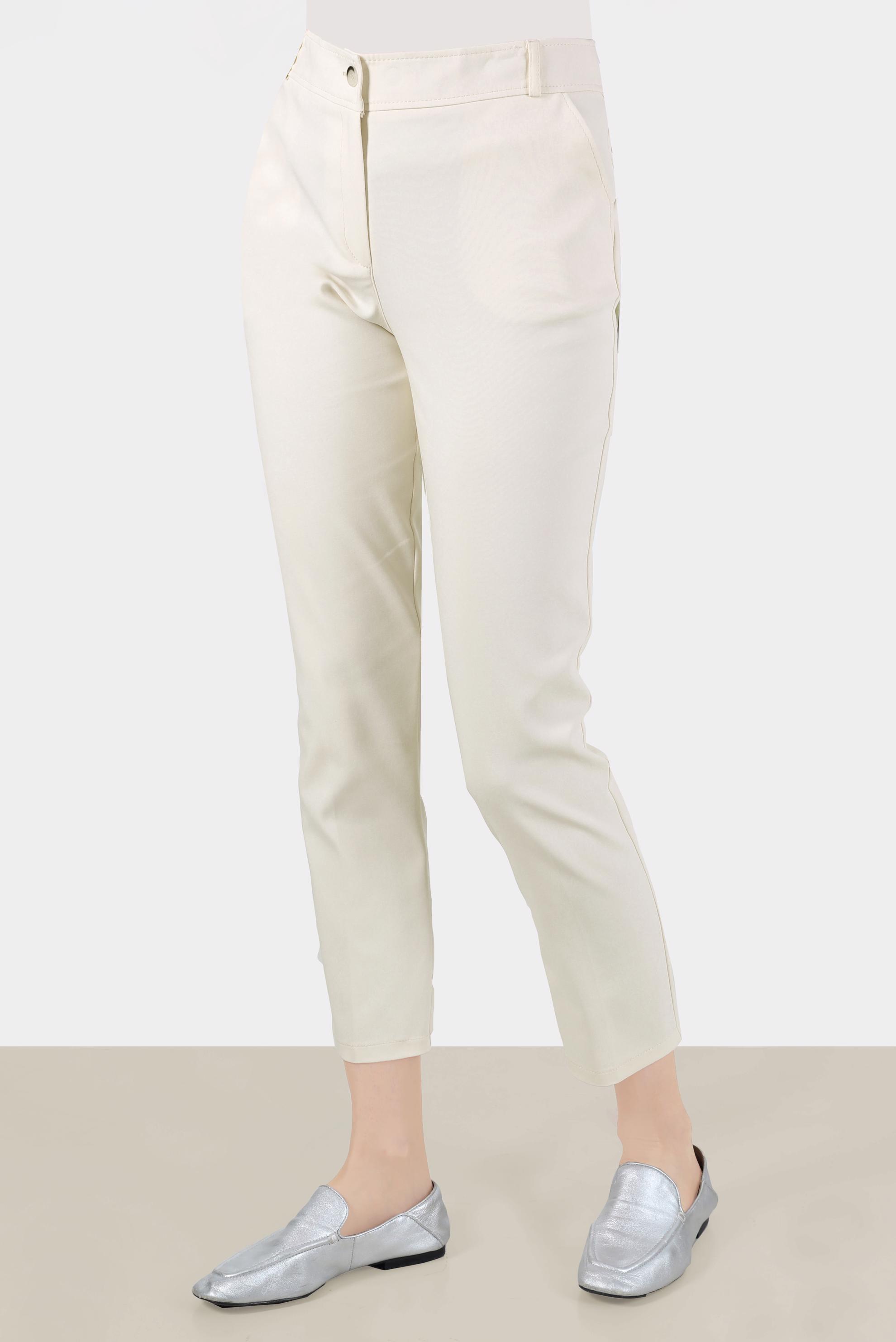 Tesettür giyim BEYAZ BORU PAÇA PANTOLON 70384 