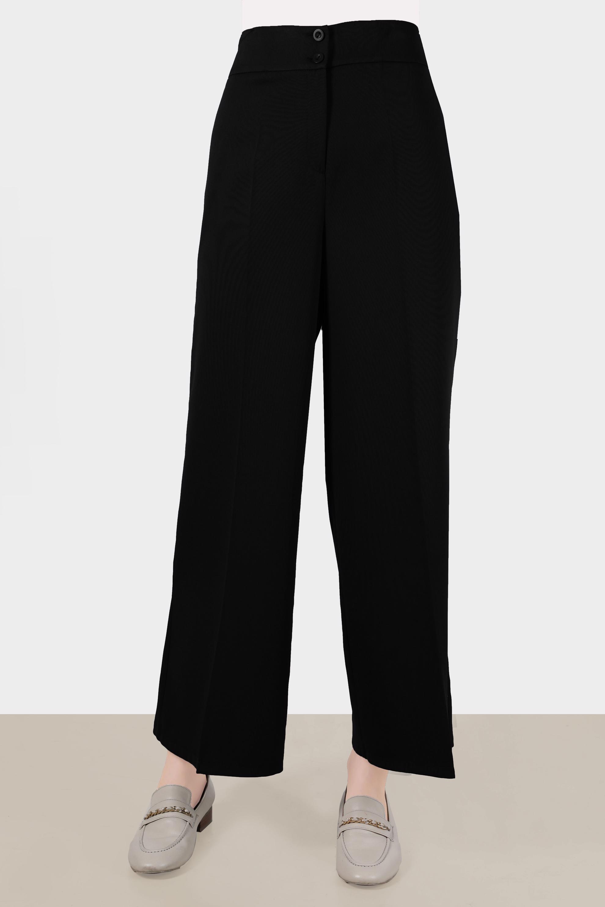 Tesettür giyim SİYAH GENİŞ KESİM PANTOLON 70399