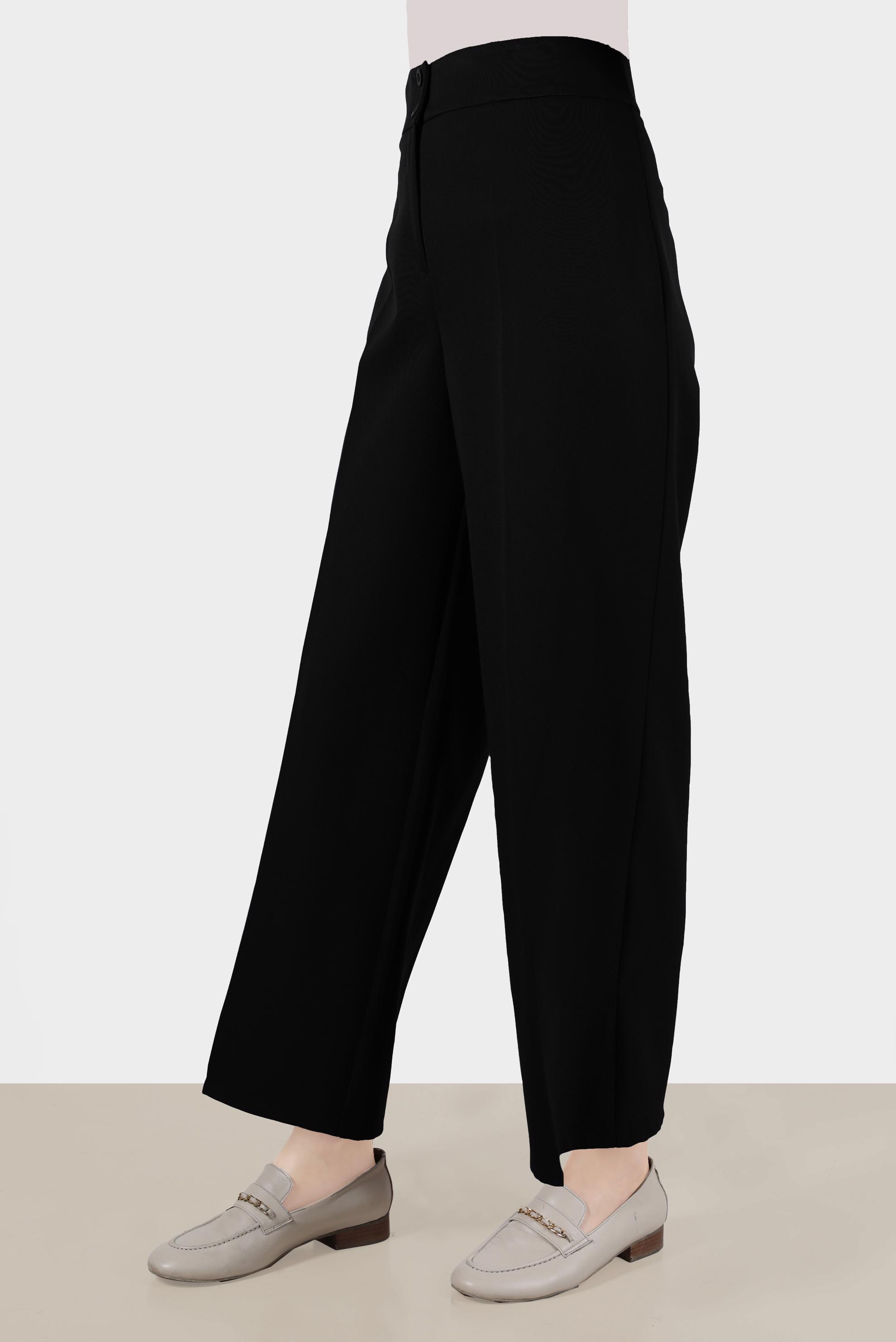 Tesettür giyim SİYAH GENİŞ KESİM PANTOLON 70399