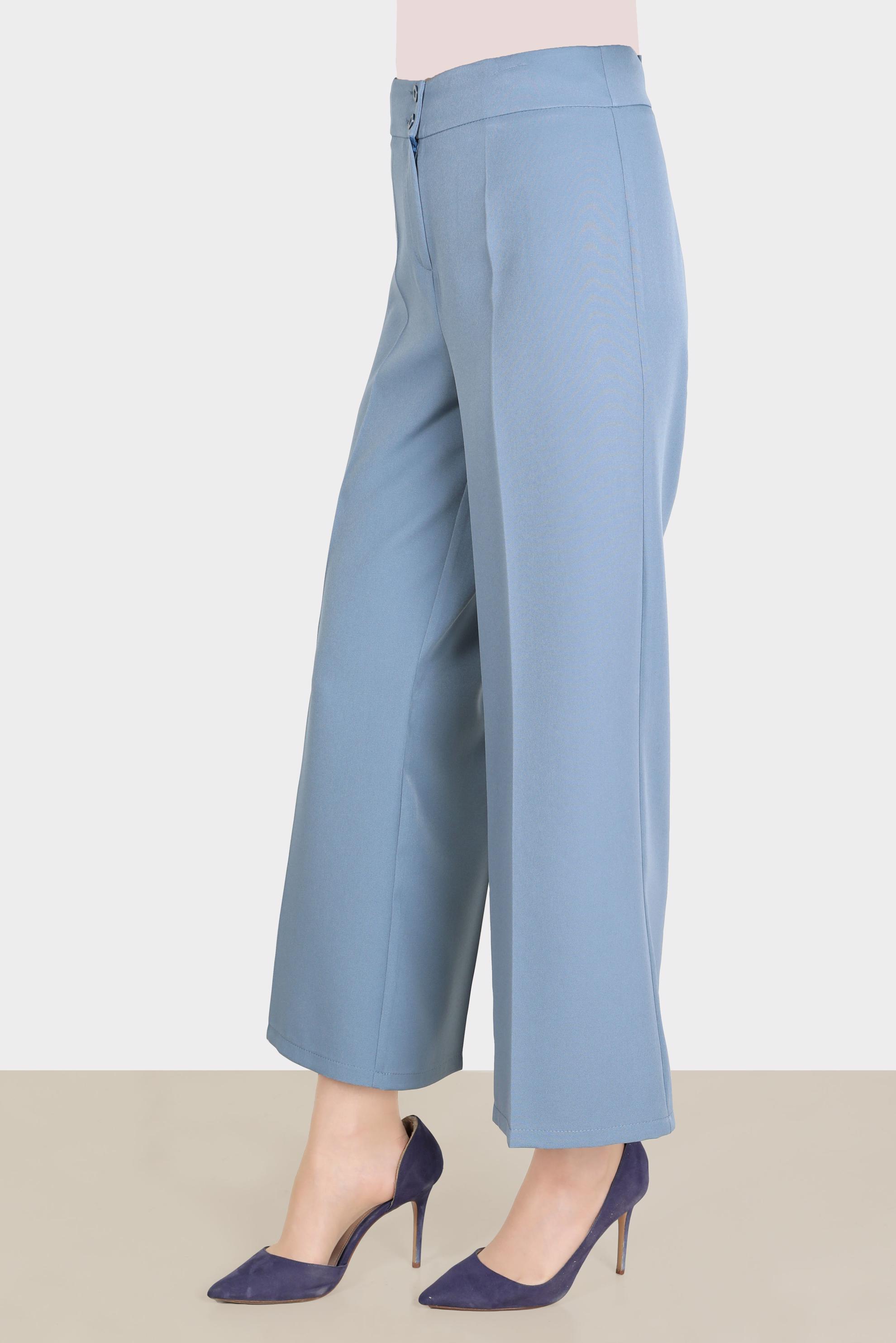 Tesettür giyim MAVİ GENİŞ KESİM PANTOLON 70399