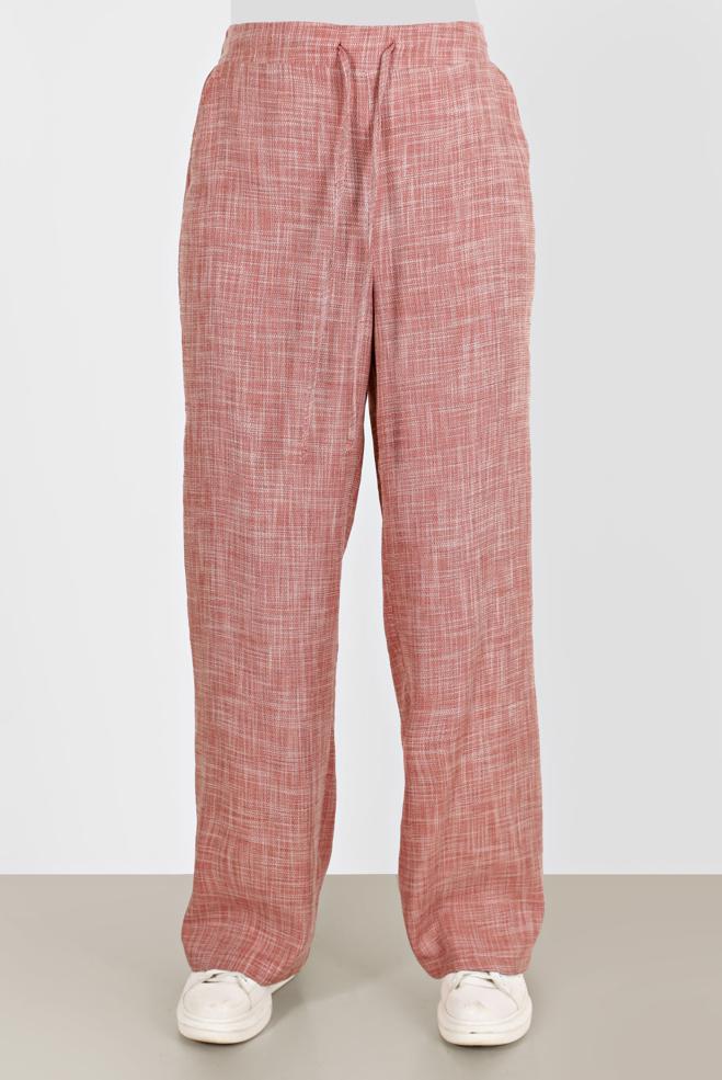 Hijab clothing  ELASTIC WAIST LINEN LOOKING TROUSERS 70400  - ALVİNA