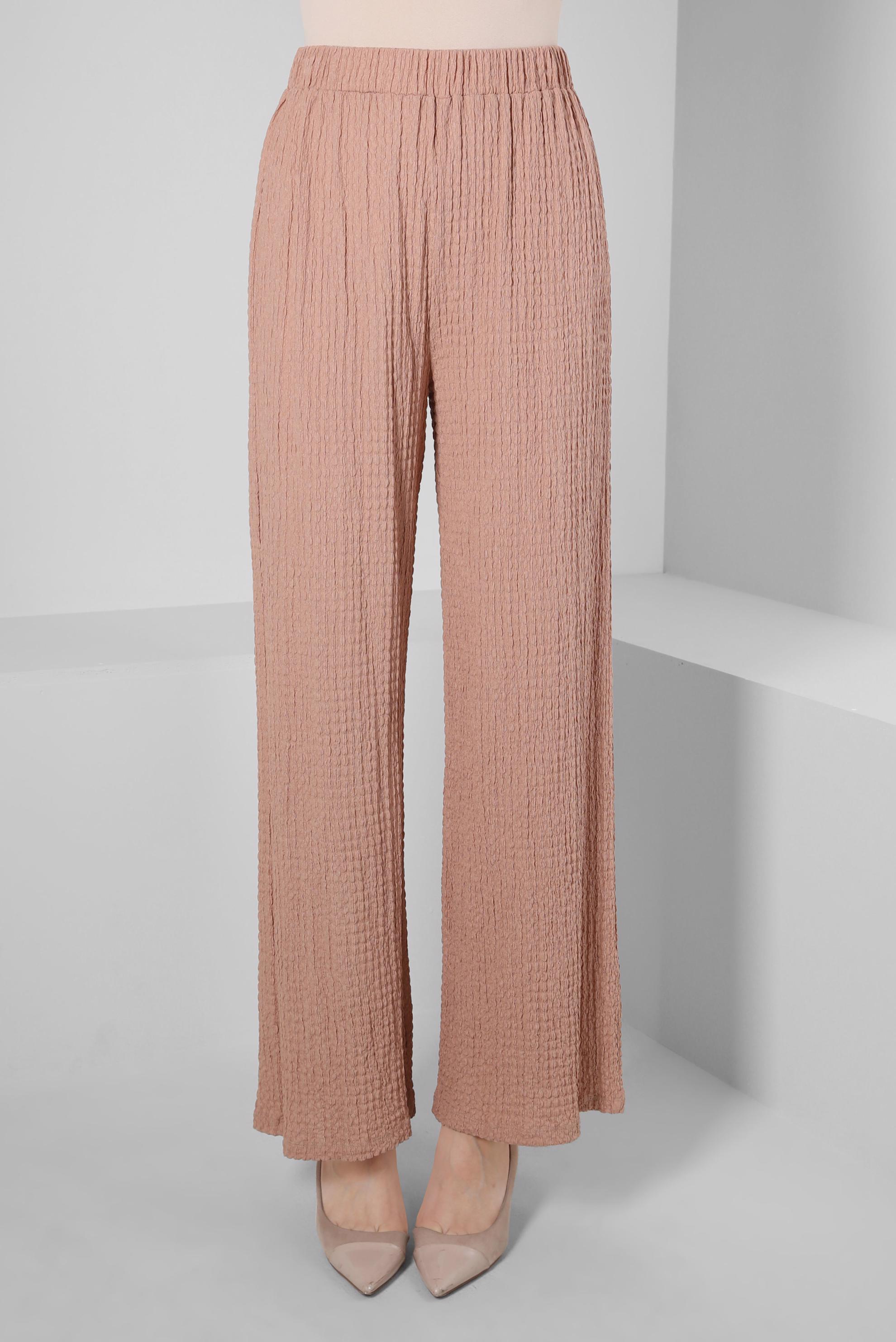 Tesettür giyim PUDRA GENİŞ PAÇA PANTOLON 70402