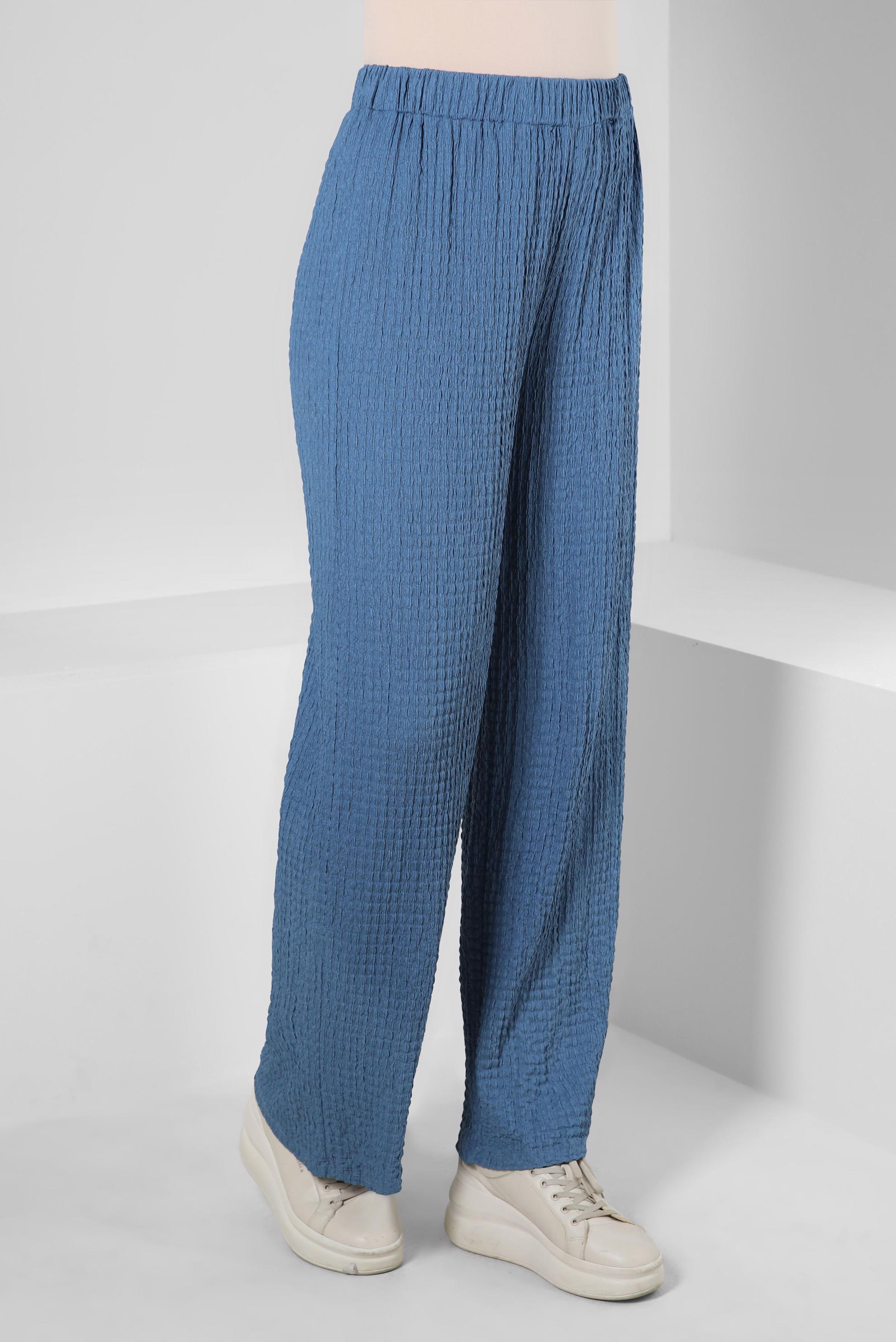 Tesettür giyim LACİVERT GENİŞ PAÇA PANTOLON 70402