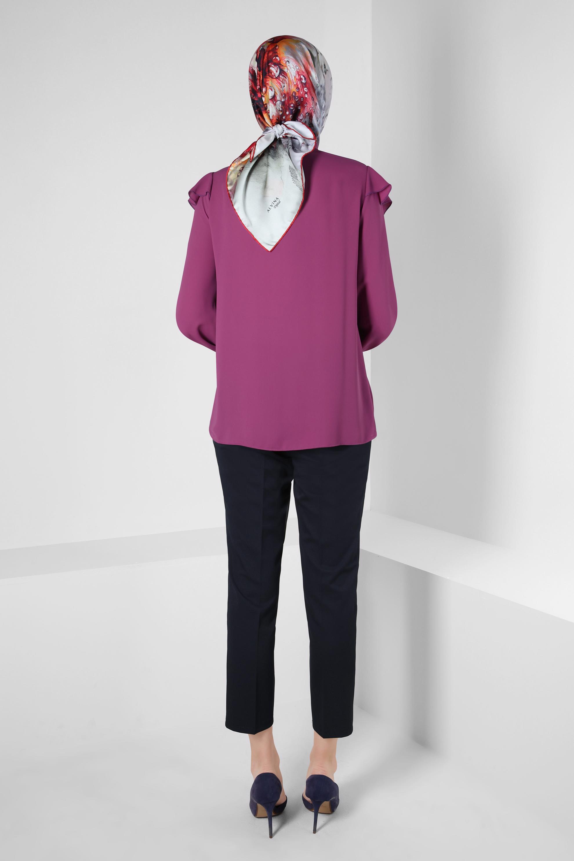 Tesettür giyim LACİVERT DAR PAÇA PANTOLON 70403