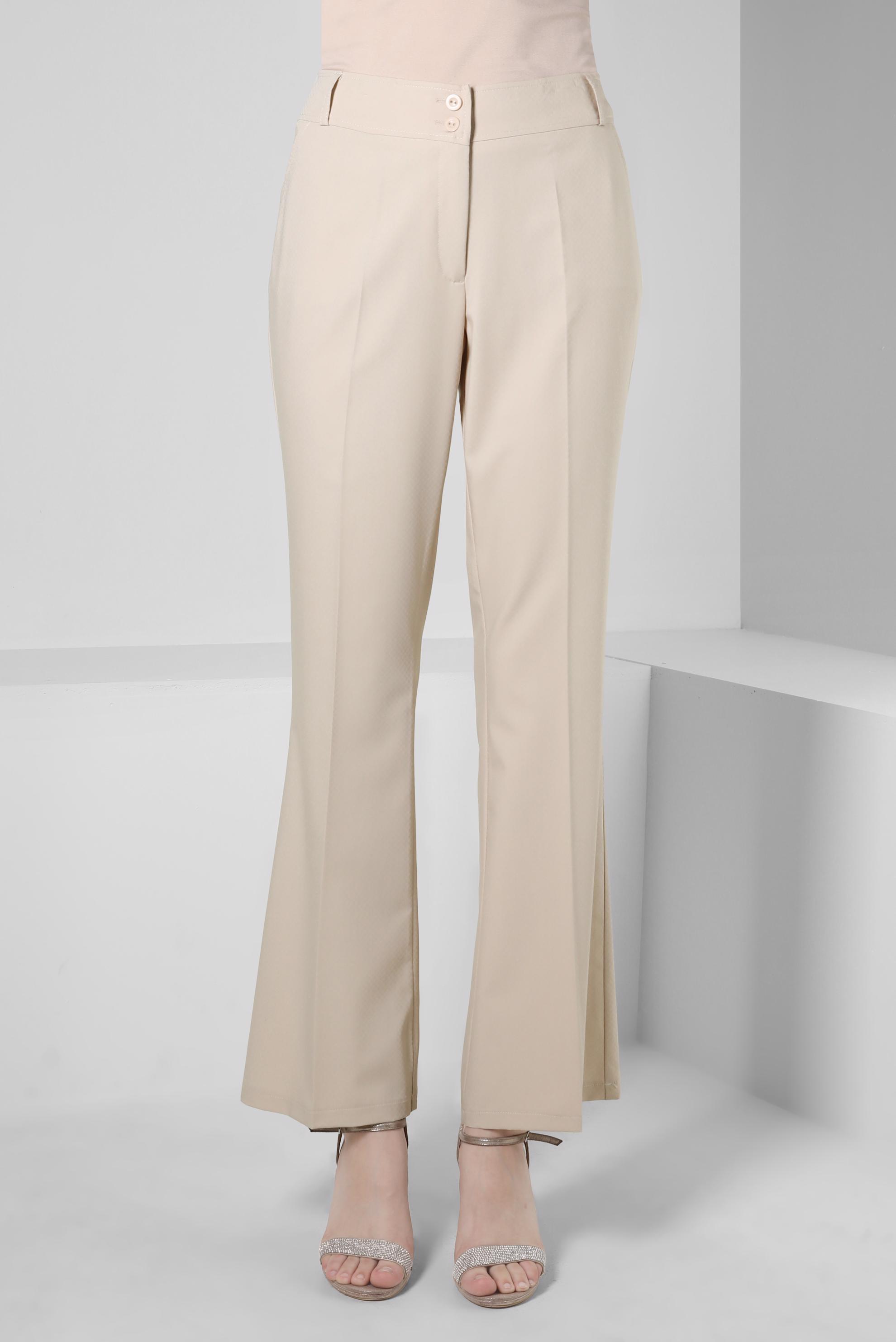 Tesettür giyim BEJ İSPANYOL PAÇA PANTOLON 70405