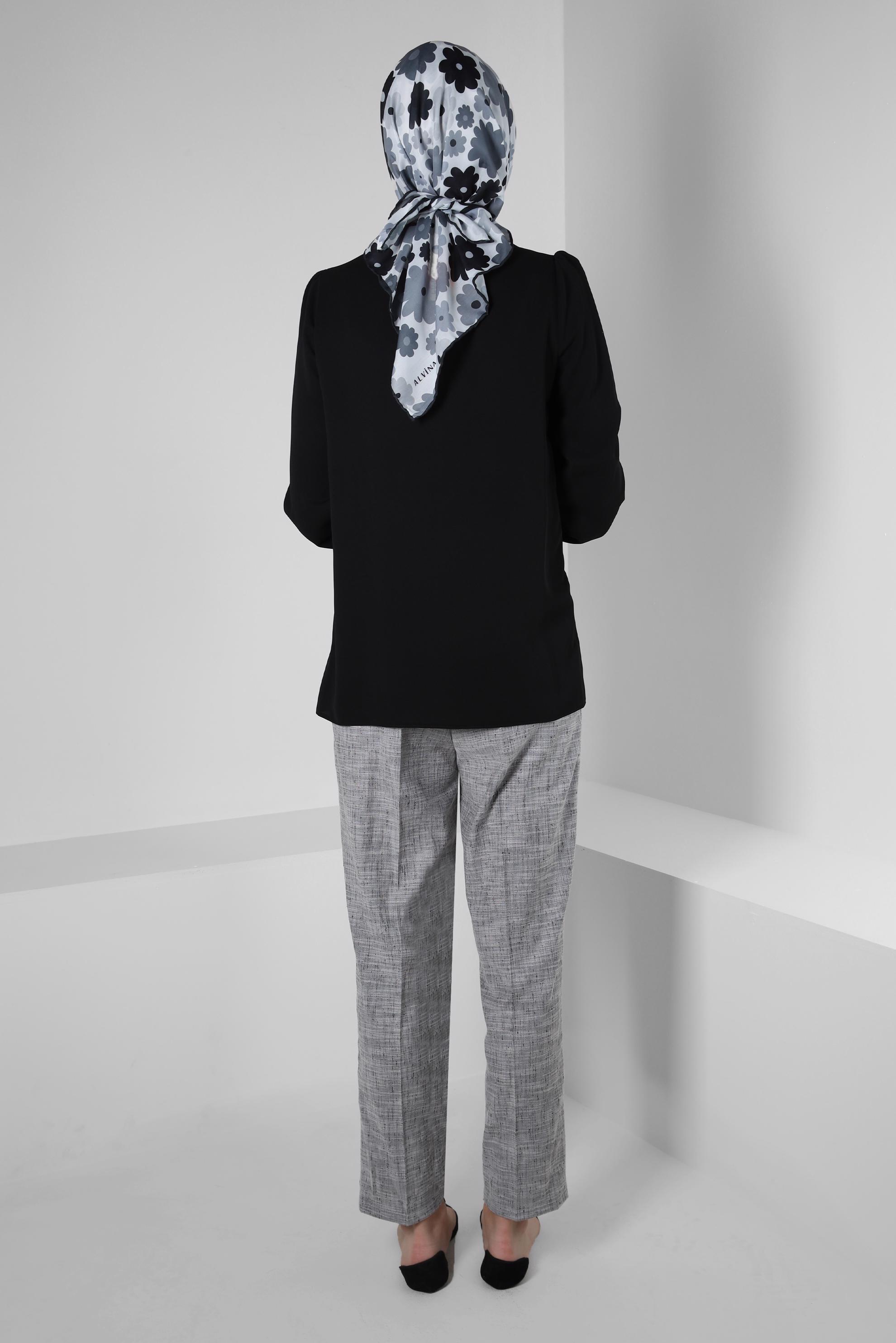 Tesettür giyim SİYAH YÜKSEK BEL PANTOLON 70406