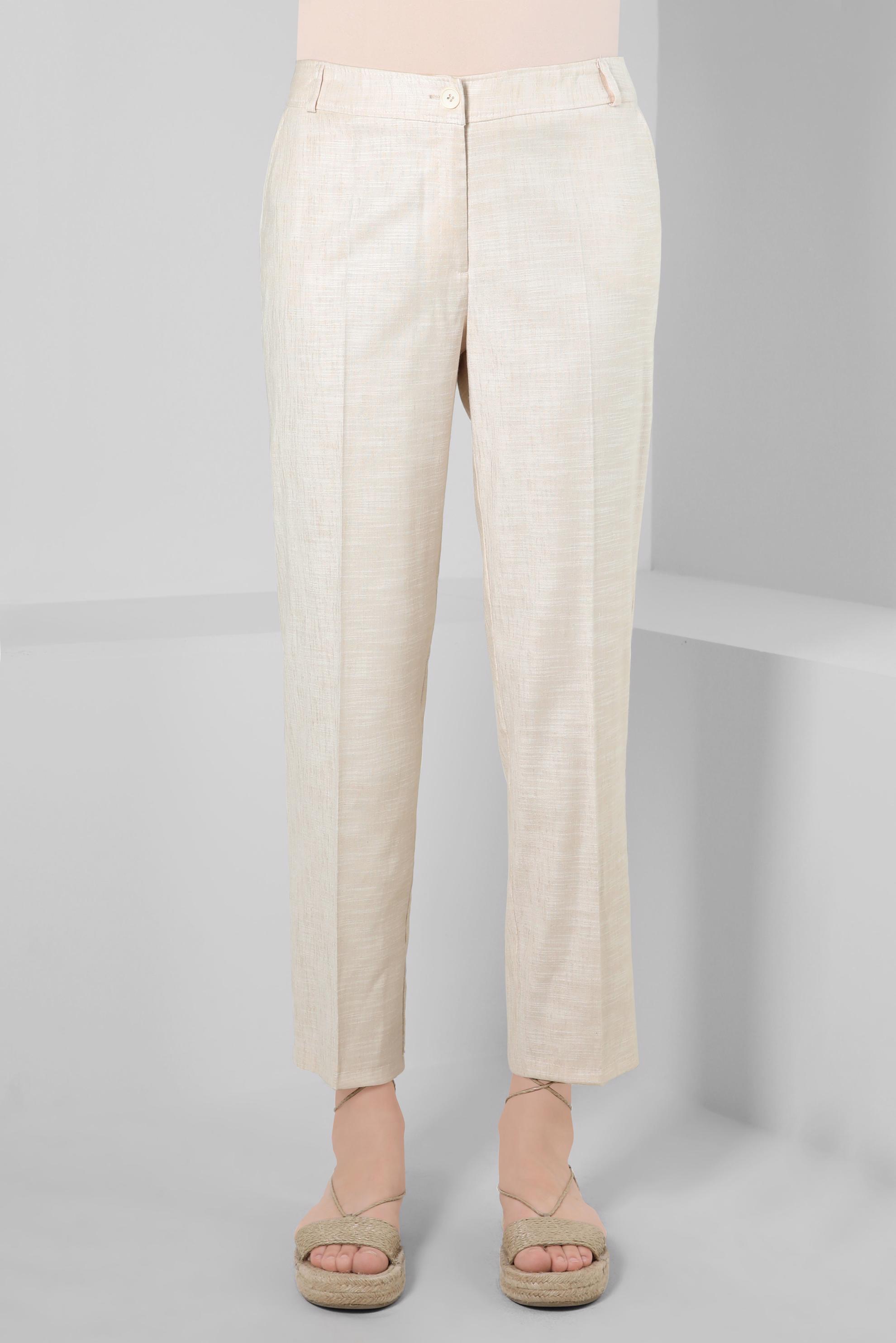 Tesettür giyim BEJ YÜKSEK BEL PANTOLON 70406