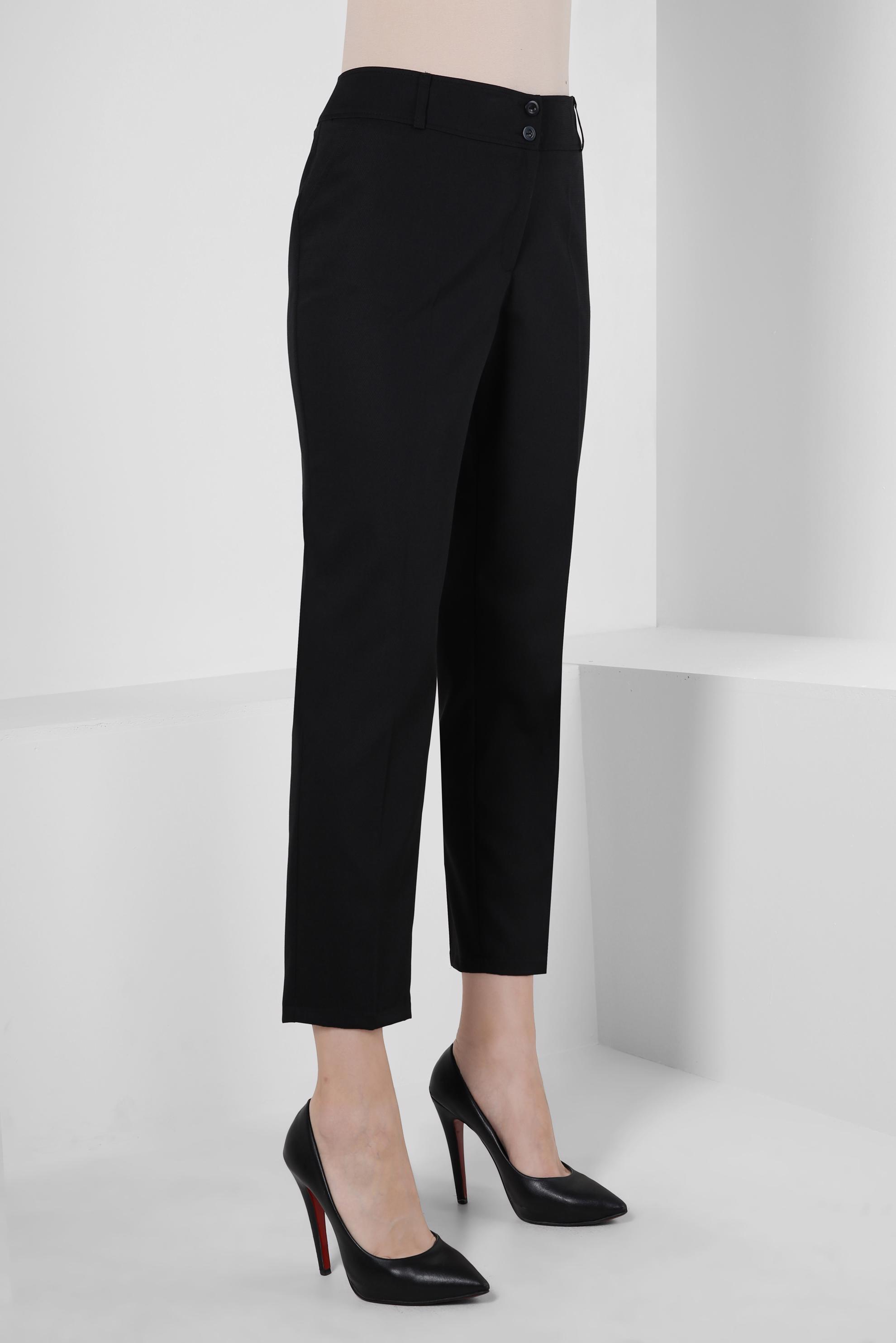 Tesettür giyim SİYAH DAR PAÇA YÜKSEK BEL PANTOLON 70407