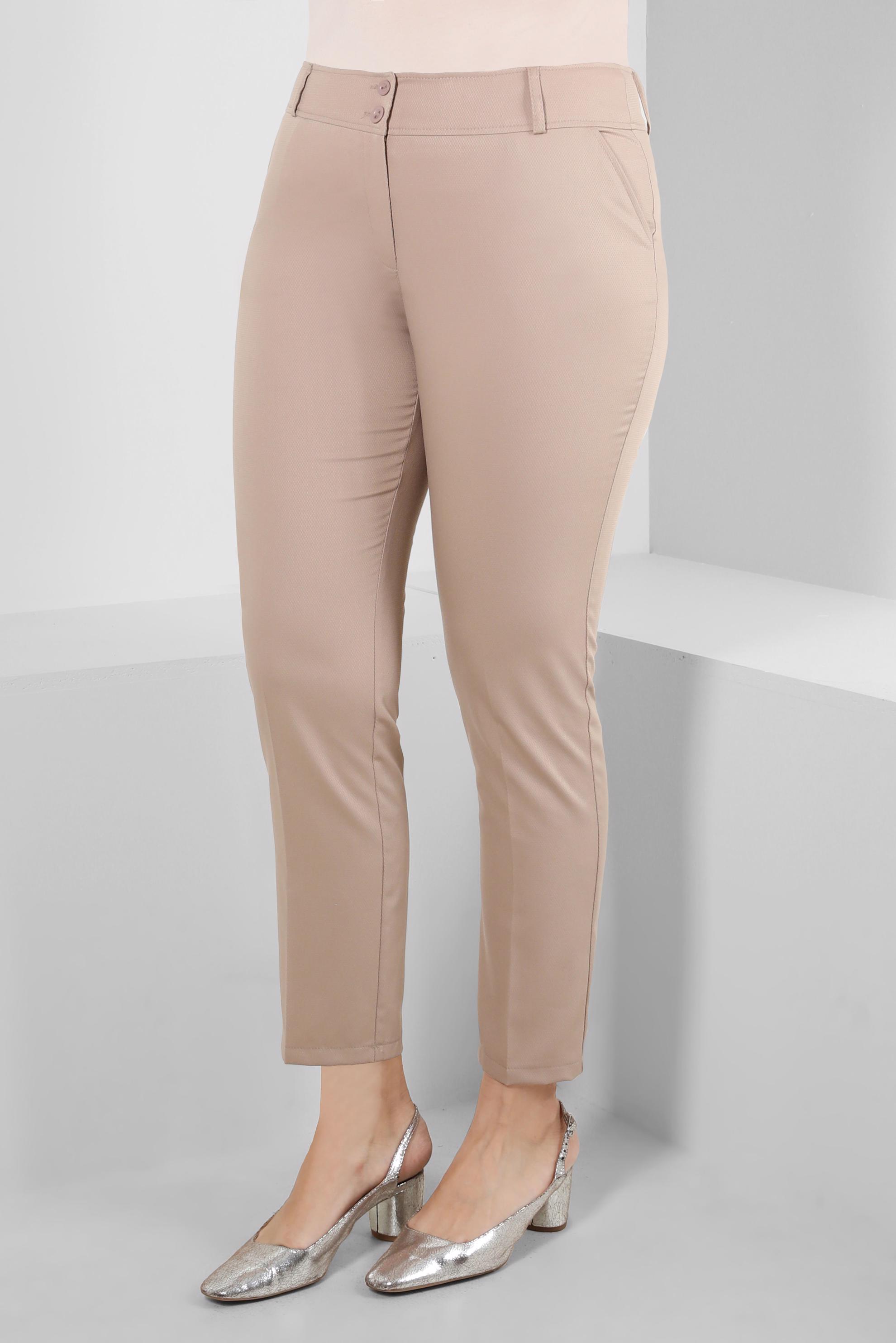 Tesettür giyim KAHVE DAR PAÇA YÜKSEK BEL PANTOLON 70407