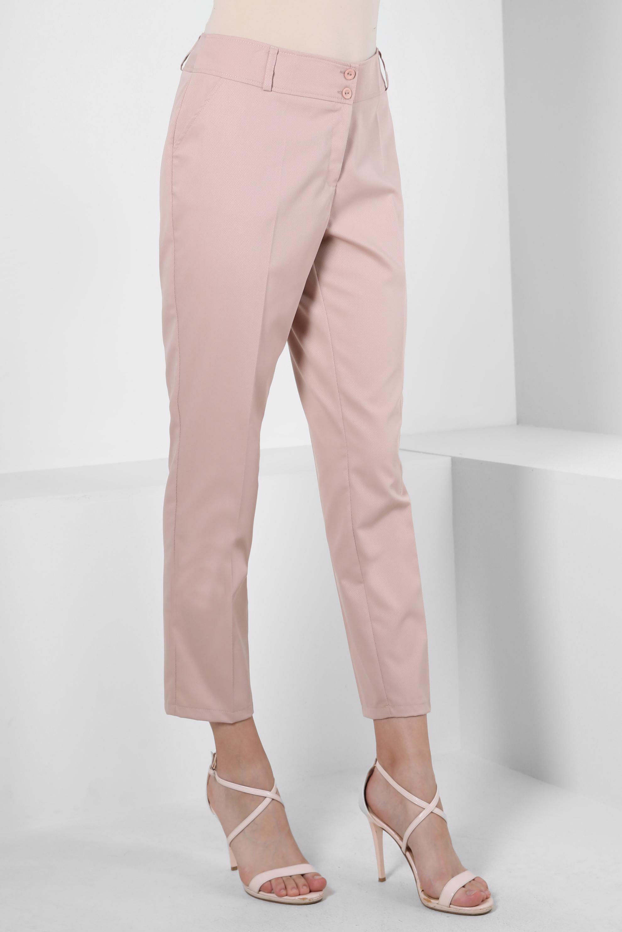 Tesettür giyim PUDRA DAR PAÇA YÜKSEK BEL PANTOLON 70407