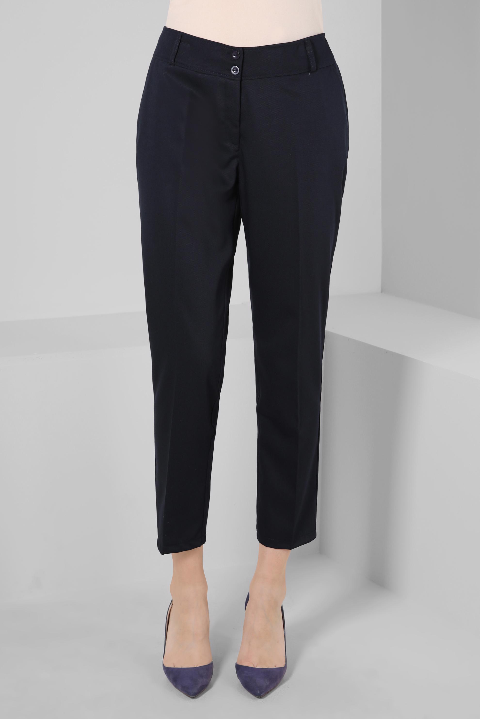 Tesettür giyim LACİVERT DAR PAÇA YÜKSEK BEL PANTOLON 70407