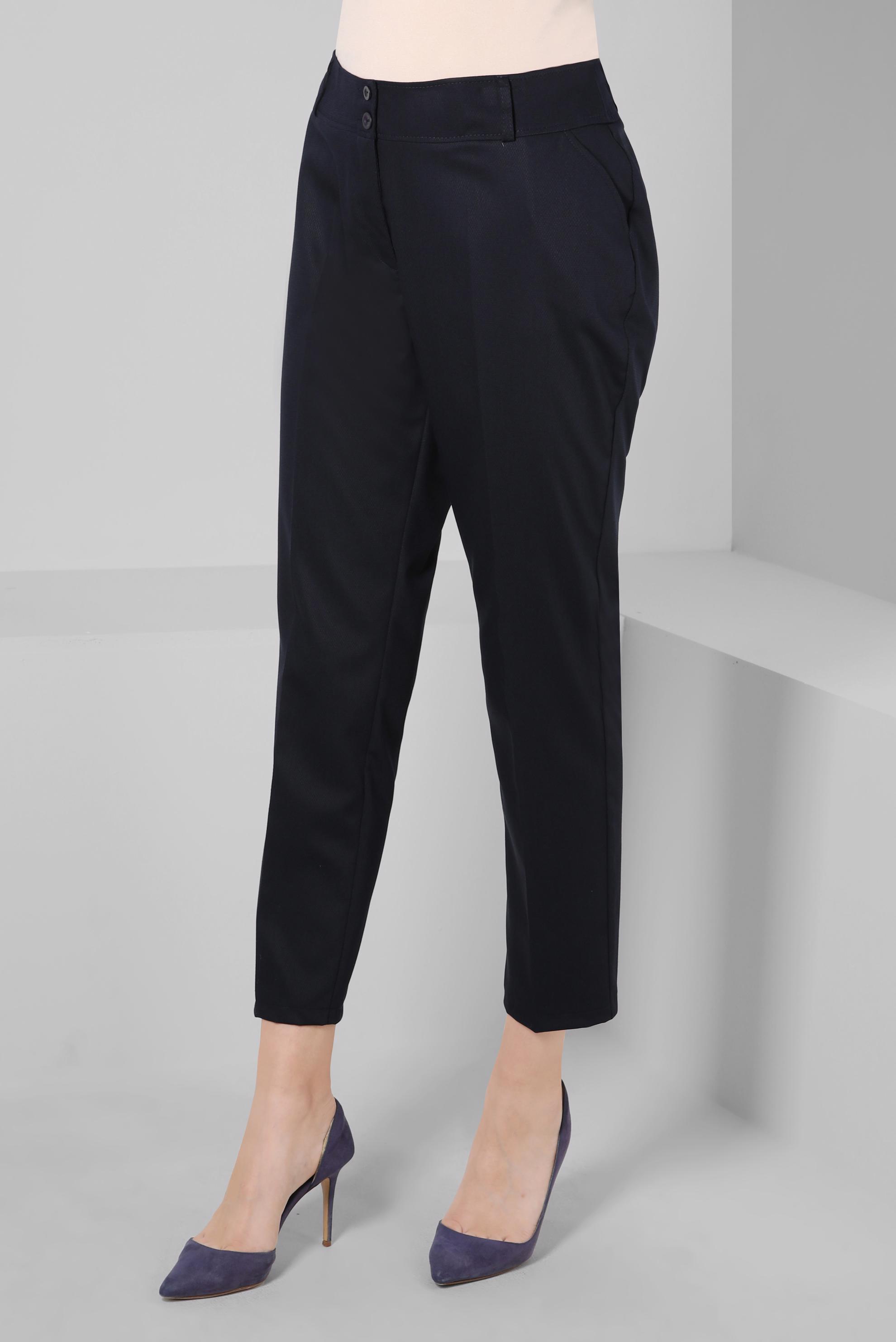 Tesettür giyim LACİVERT DAR PAÇA YÜKSEK BEL PANTOLON 70407