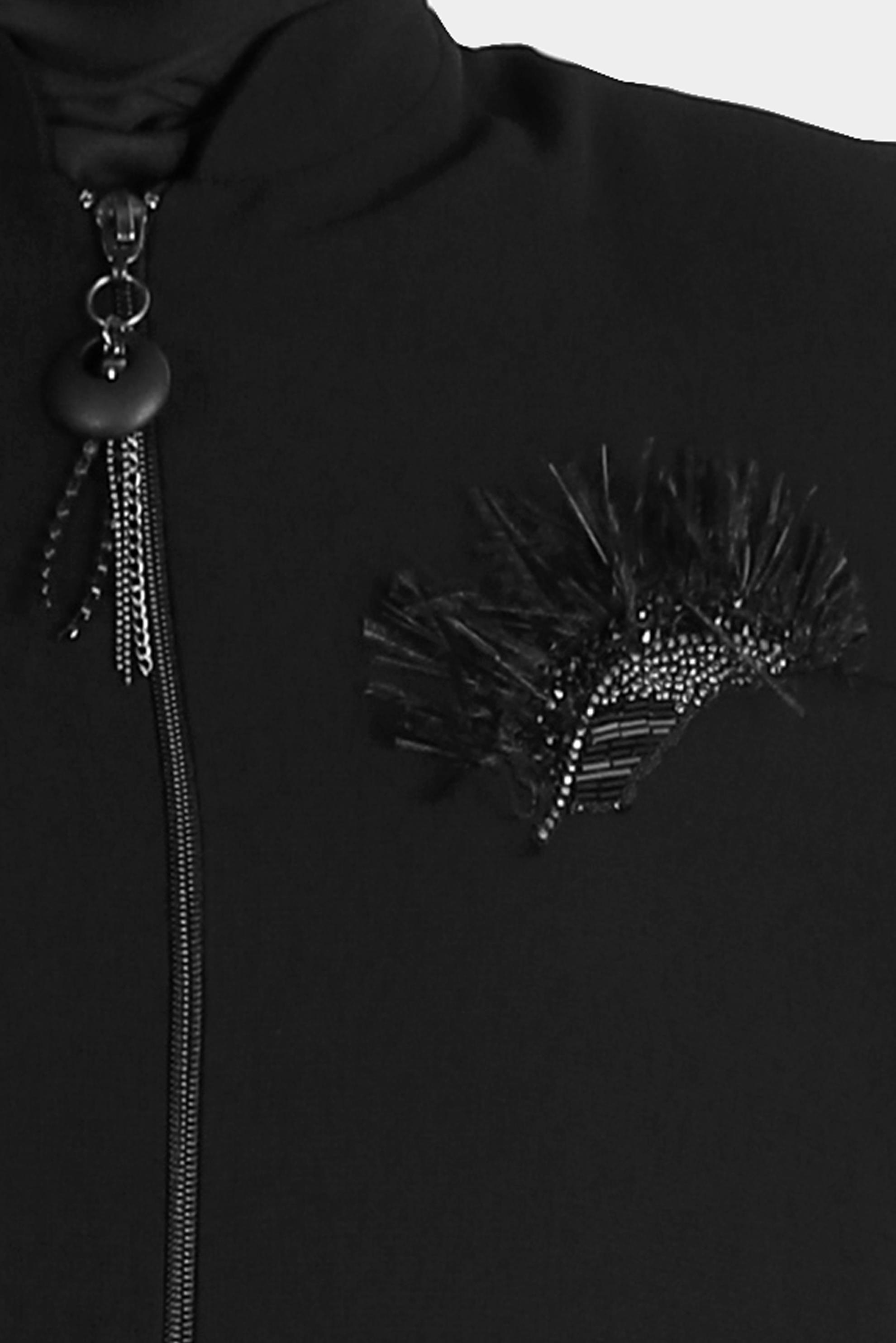 Tesettür giyim SİYAH BONCUK İŞLEME DETAYLI PARDESÜ 10525 