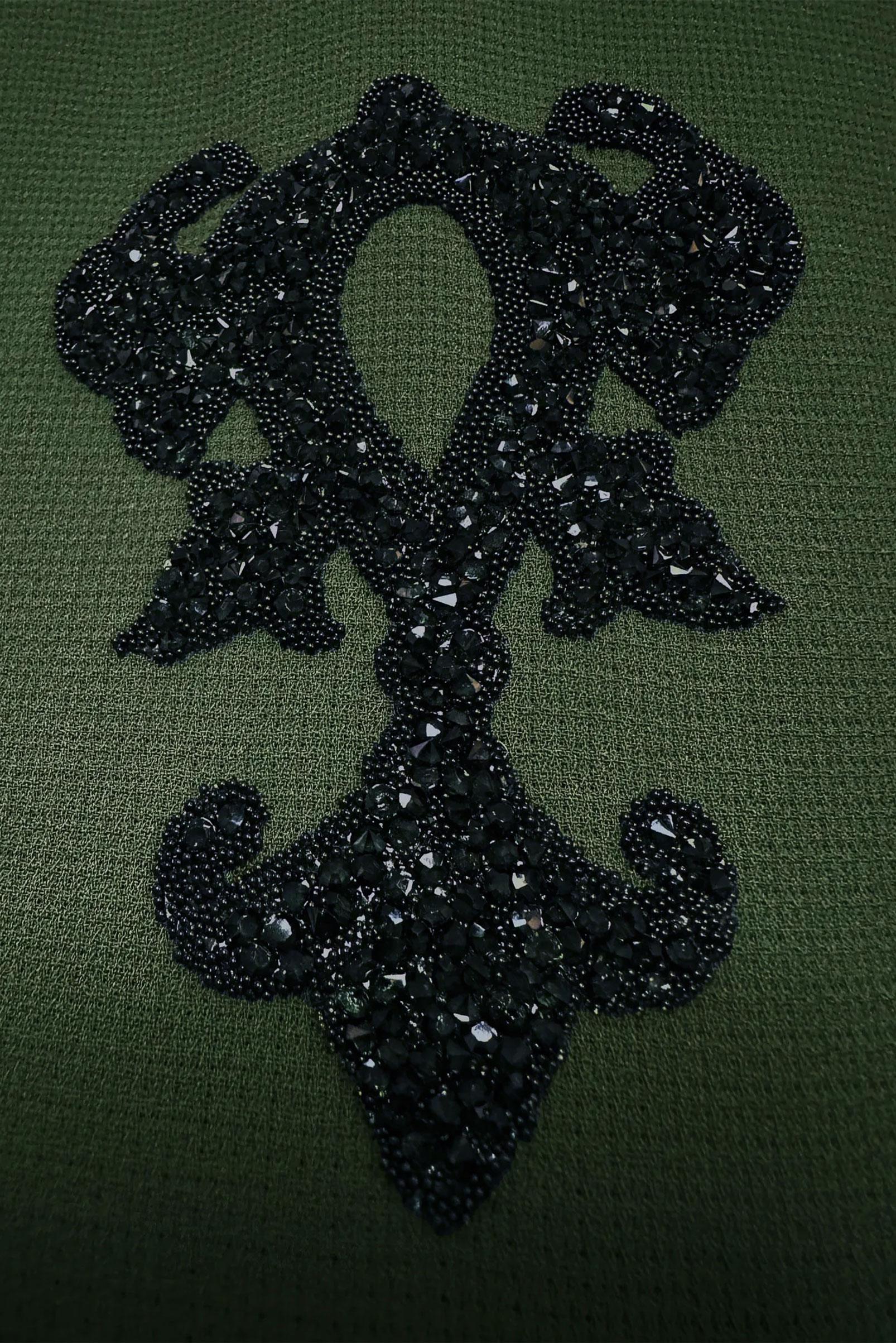 Tesettür giyim HAKİ KOL DETAYLI TAŞLI PARDESÜ 10537 