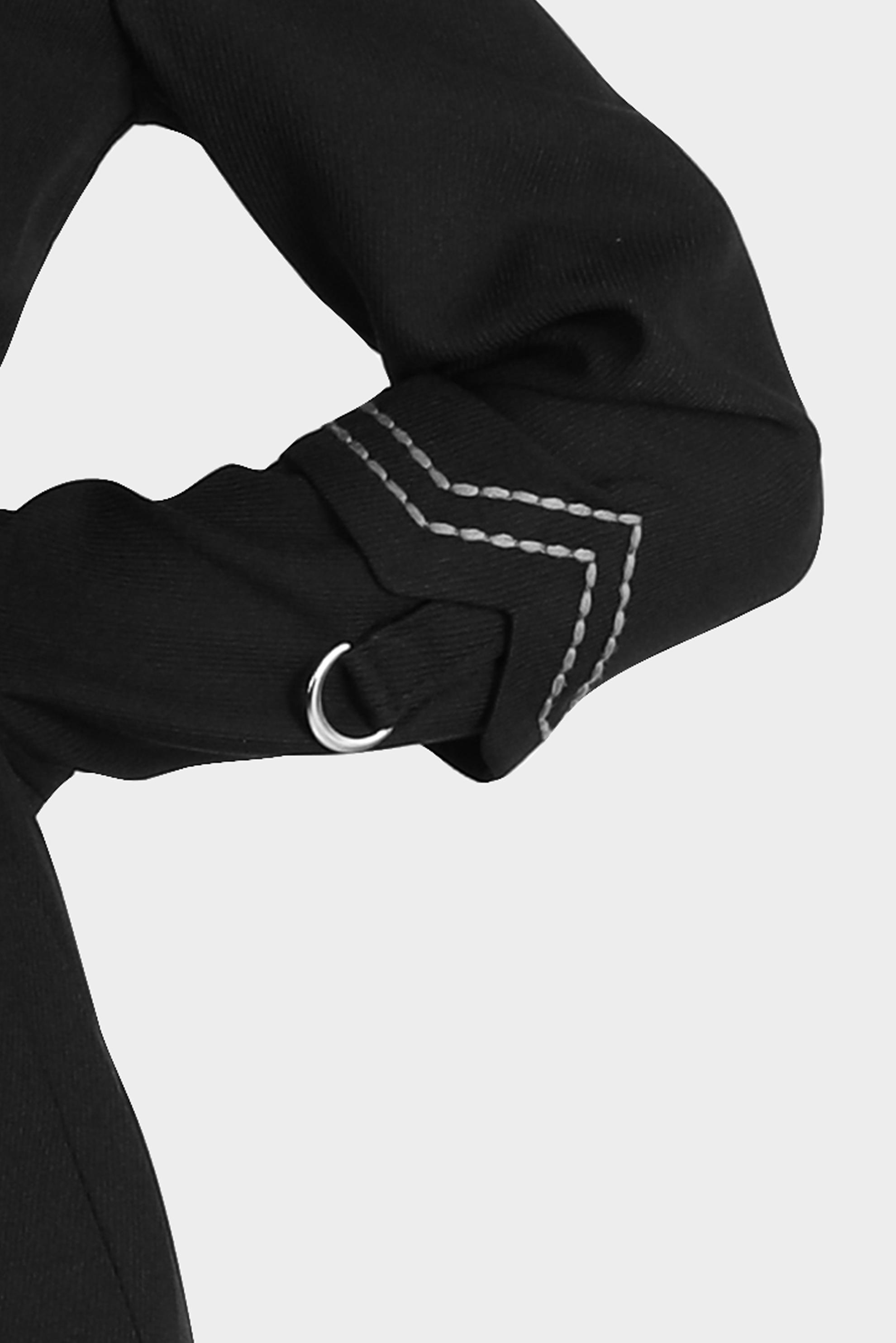 Tesettür giyim SİYAH NAKIŞLI KAPÜŞONLU PARDESÜ 10575	