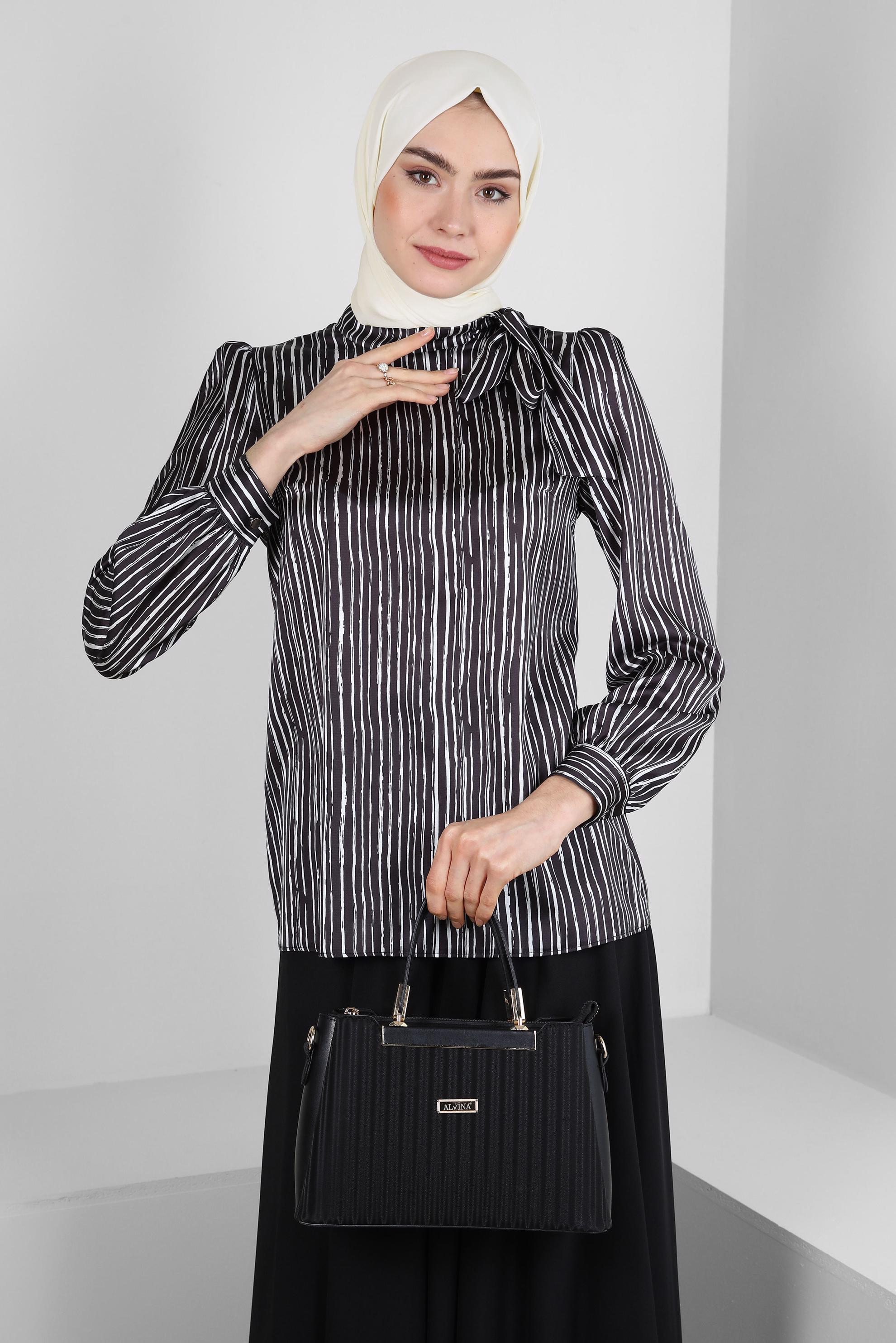 Tesettür giyim EKRU ALVİNA NİV ROYAL ŞAL 8110 