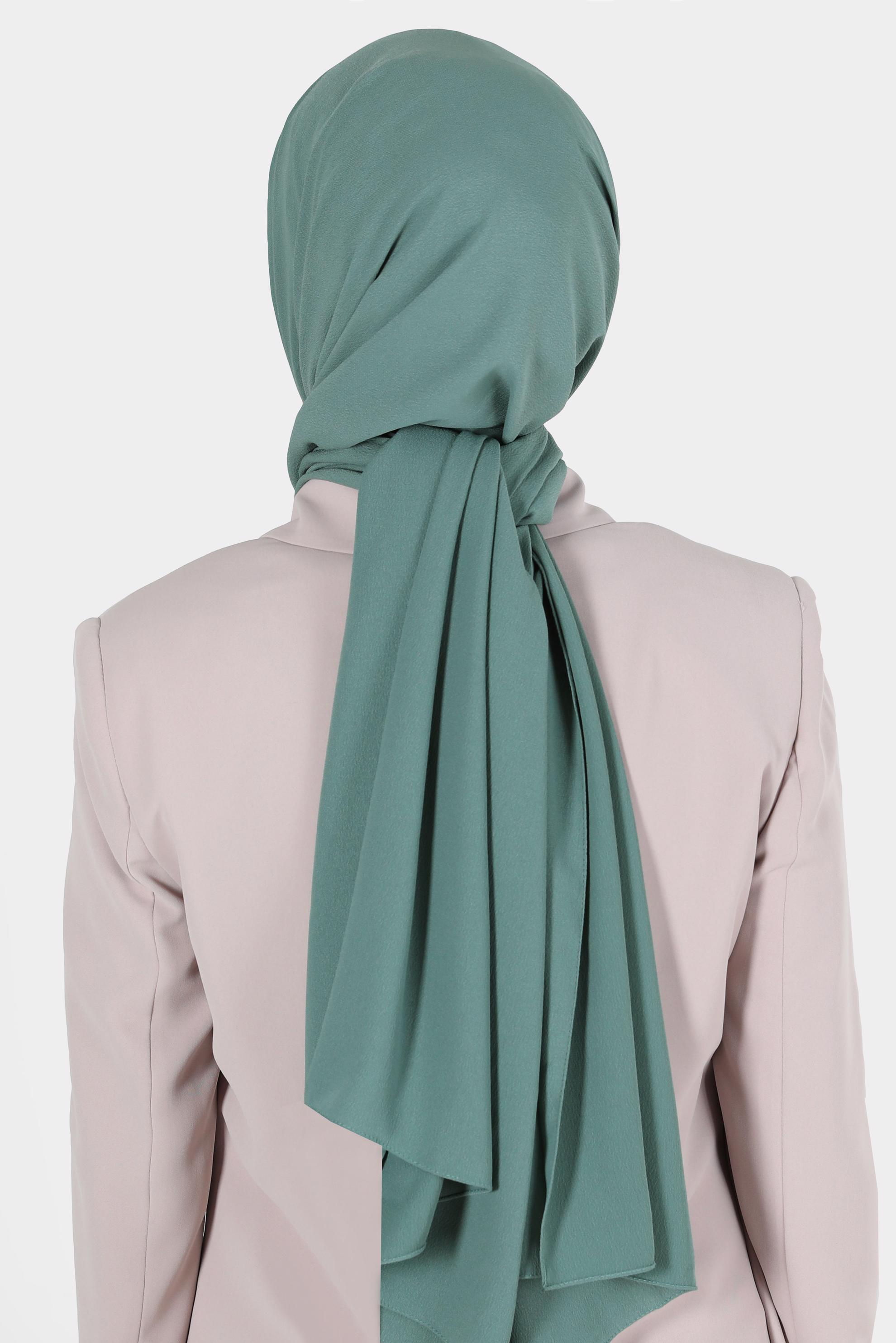 Tesettür giyim YEŞİL ALVİNA NİV ROYAL ŞAL 8110 
