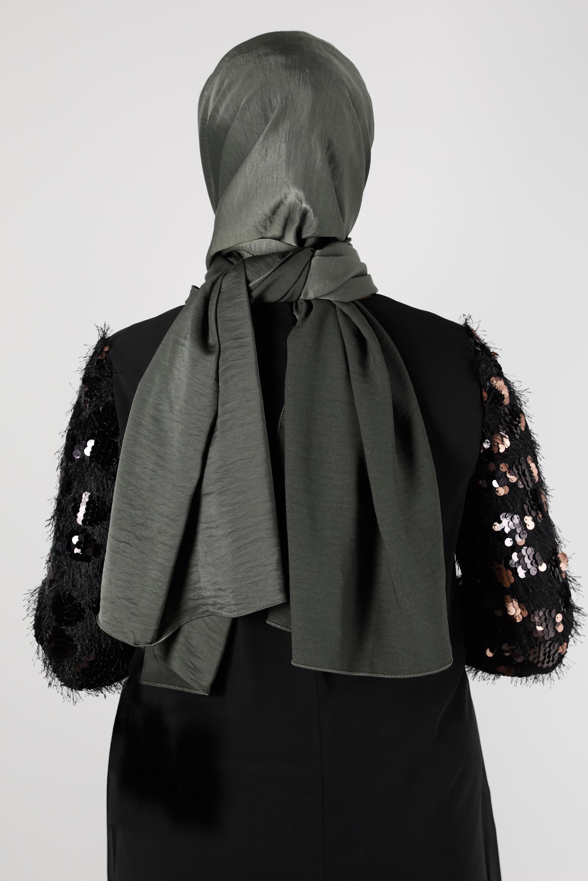 Tesettür giyim MAVİ ALVİNA NANO AYROBİN ŞAL 8111