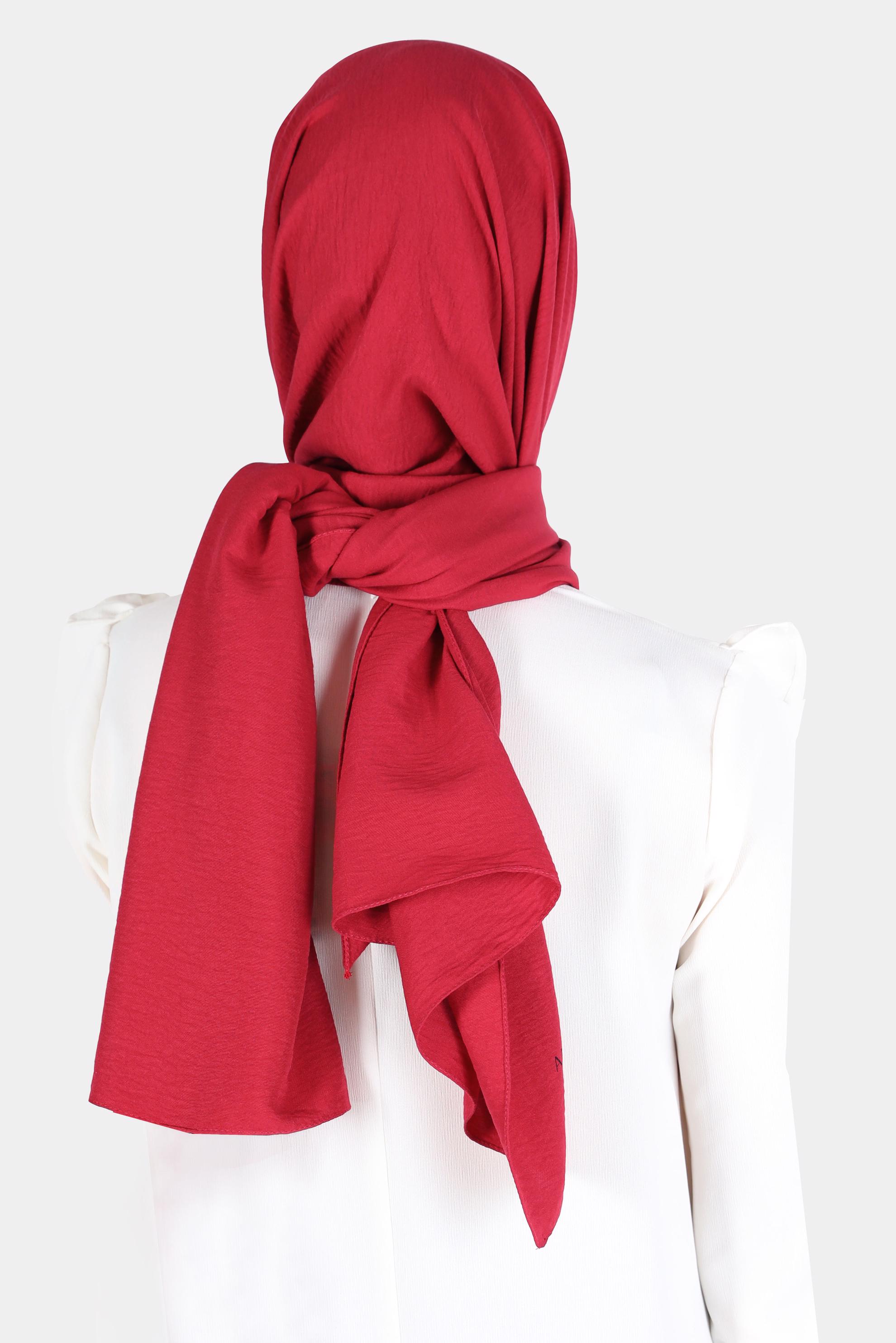 Vêtements hijab ROUGE CHÂLE EN COTON ALVINA 8115