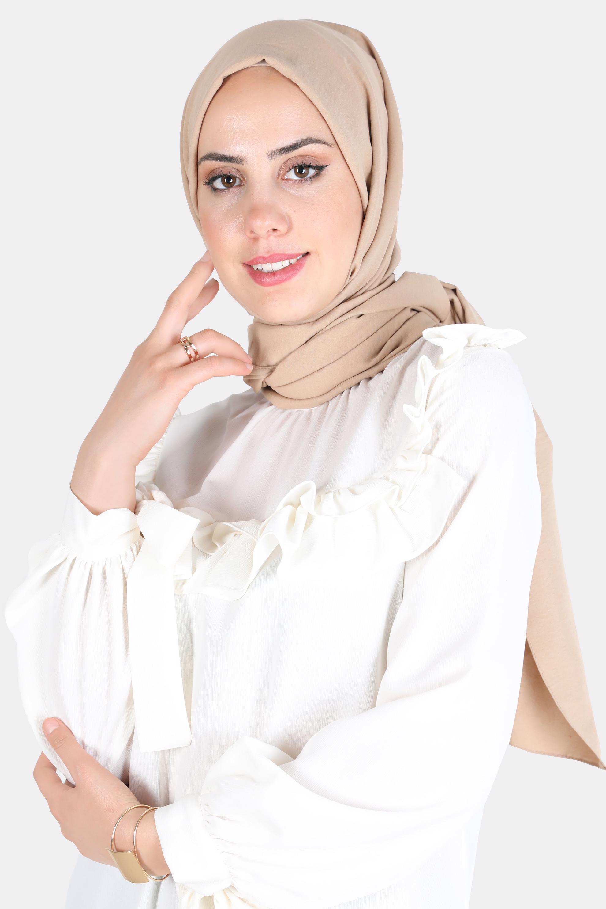 Hijab clothing COPPER / BRONZE ALVINA COTTON SHAWL 8115