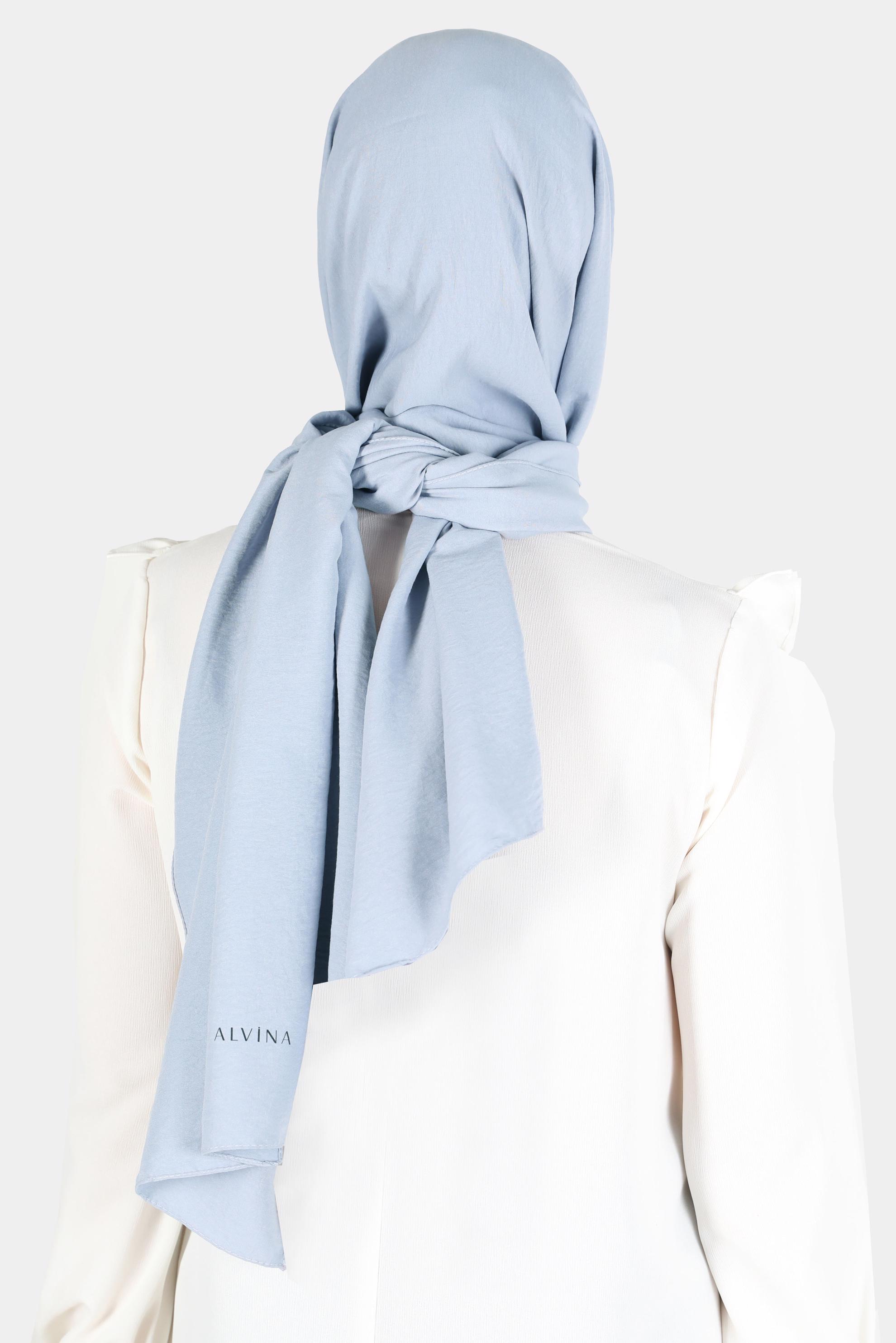 Tesettür giyim GÜMÜŞ ALVİNA PAMUK AYROBİN ŞAL 8115