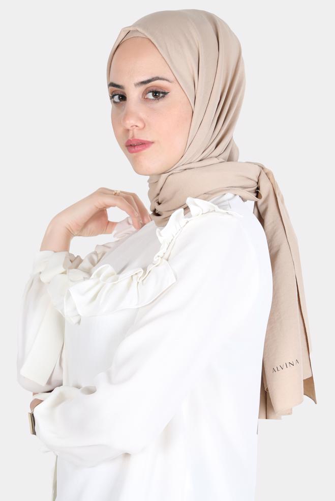 Tesettür giyim  ALVİNA PAMUK AYROBİN ŞAL 8115 - ALVİNA