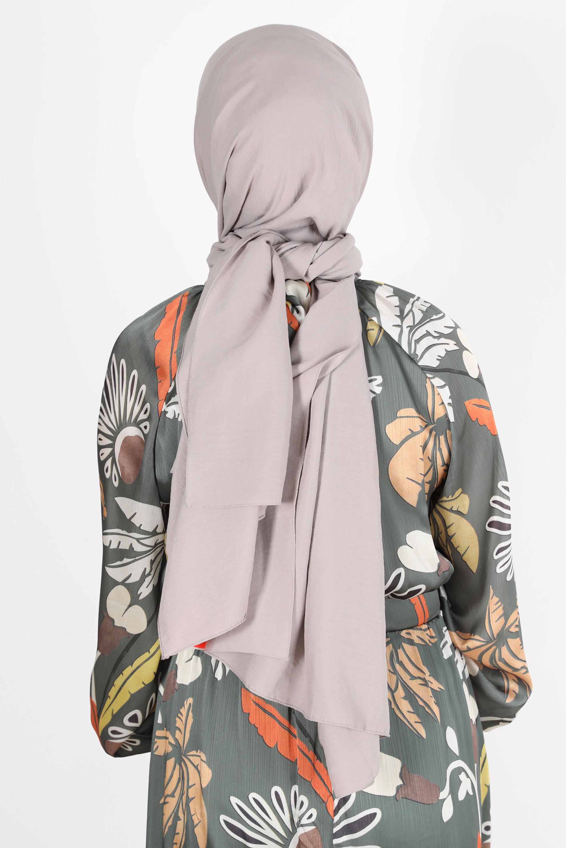 Tesettür giyim BEJ ALVİNA PAMUK AYROBİN ŞAL 8115