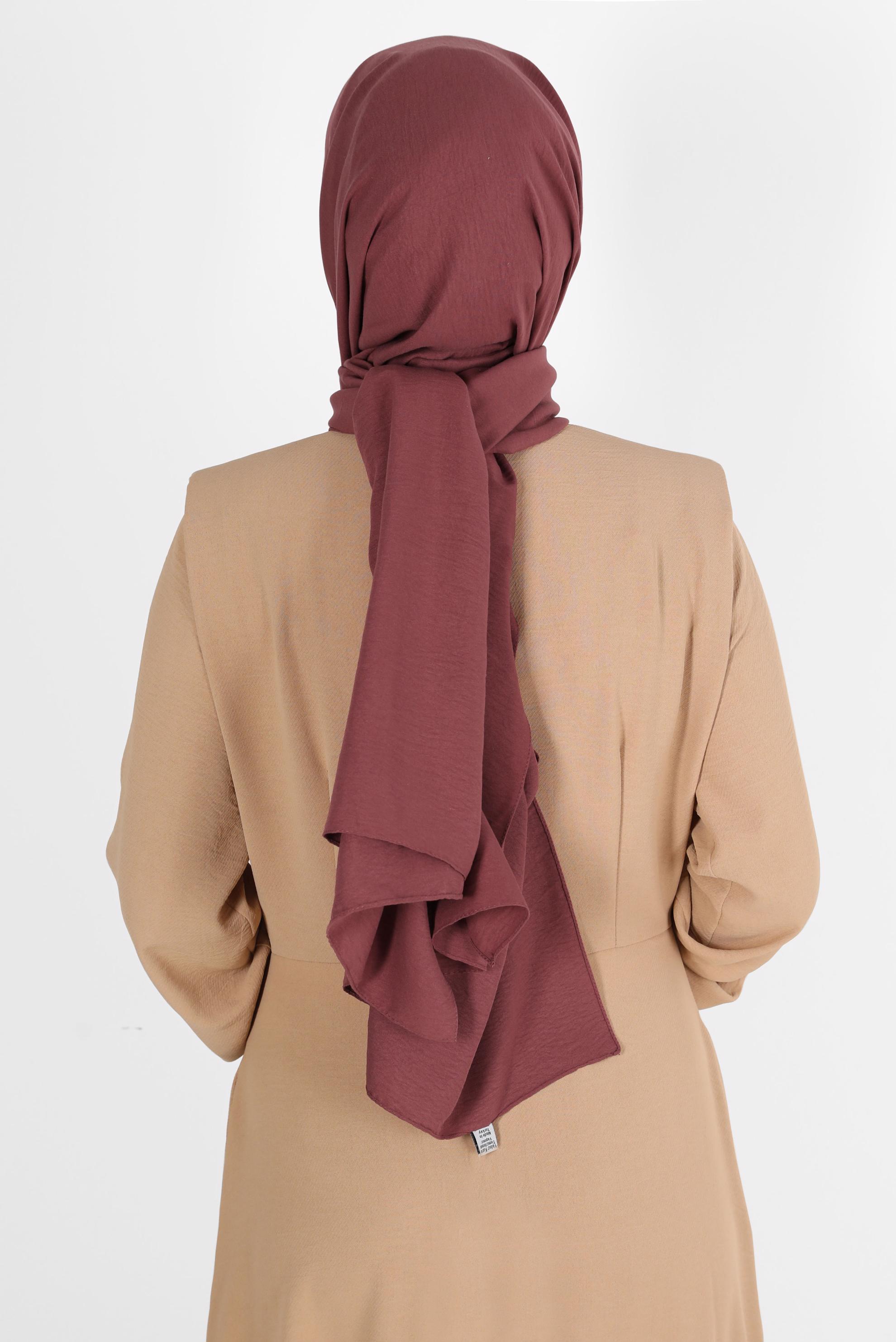 Tesettür giyim TURUNCU ALVİNA PAMUK AYROBİN ŞAL 8115