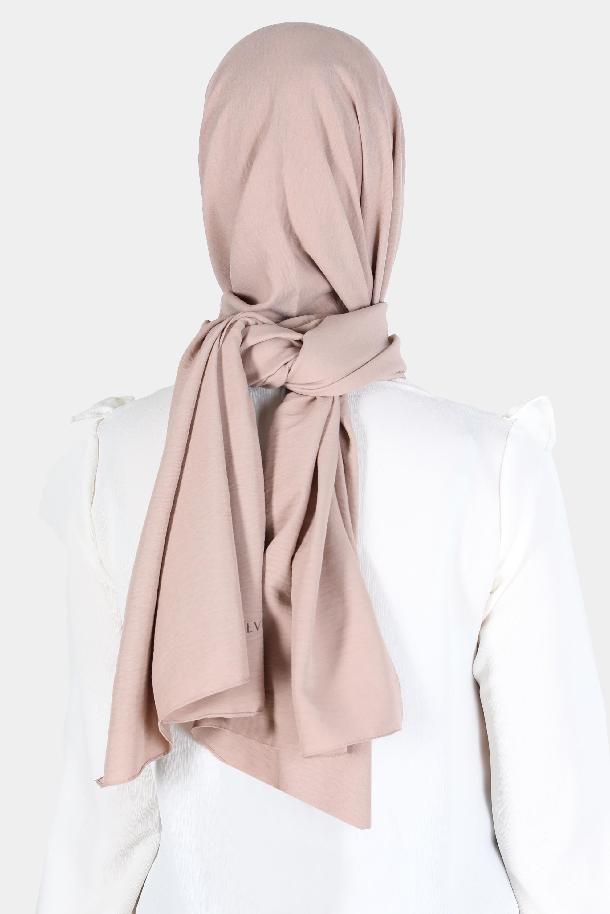Tesettür giyim VİZON ALVİNA PAMUK AYROBİN ŞAL 8115
