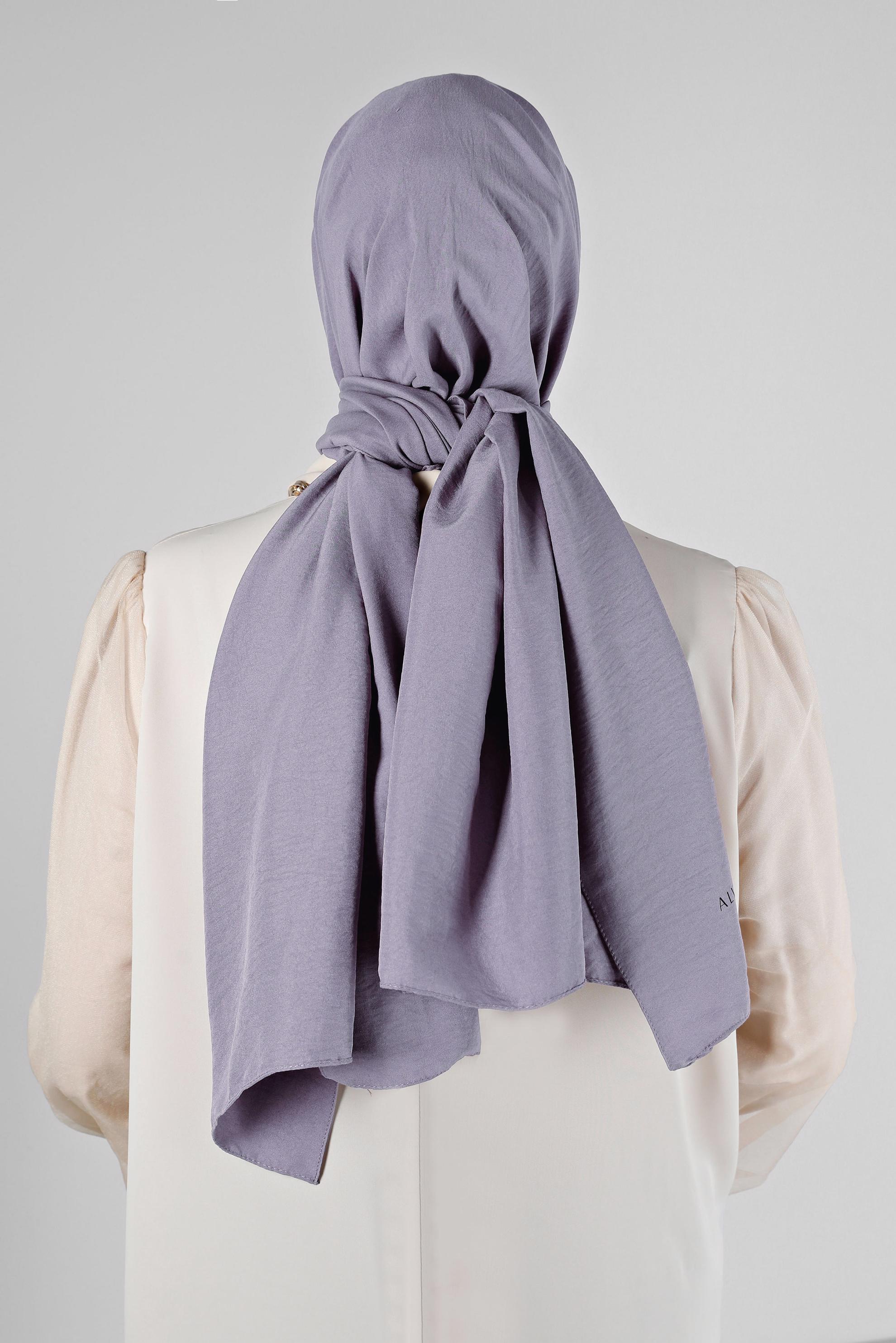 Tesettür giyim MOR ALVİNA PAMUK AYROBİN ŞAL 8115