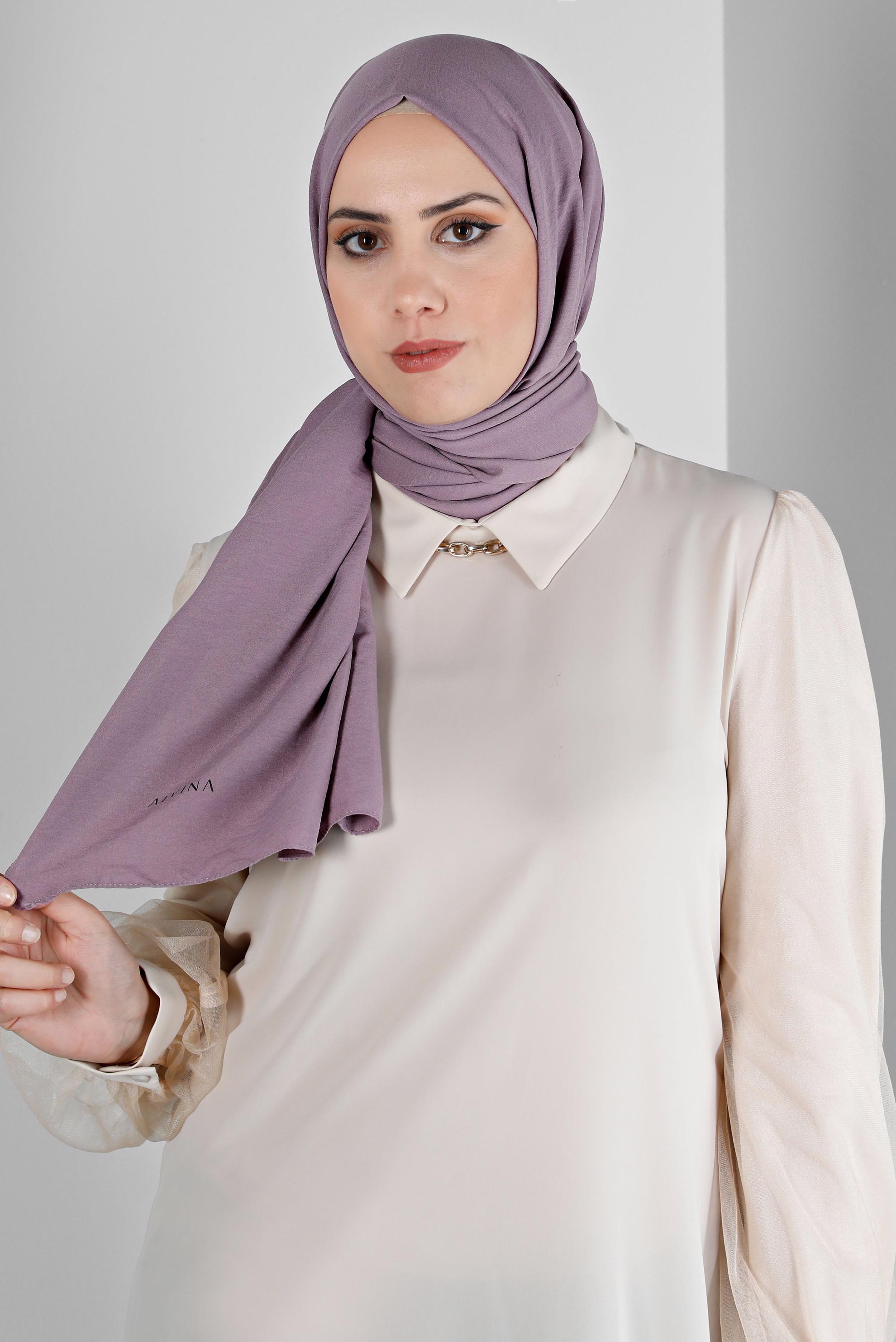 Tesettür giyim MOR ALVİNA PAMUK AYROBİN ŞAL 8115