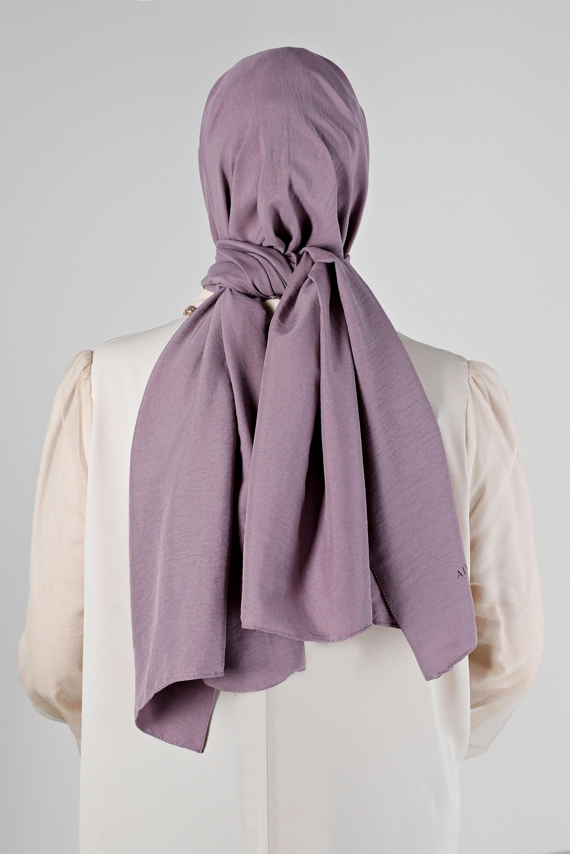 Tesettür giyim MOR ALVİNA PAMUK AYROBİN ŞAL 8115