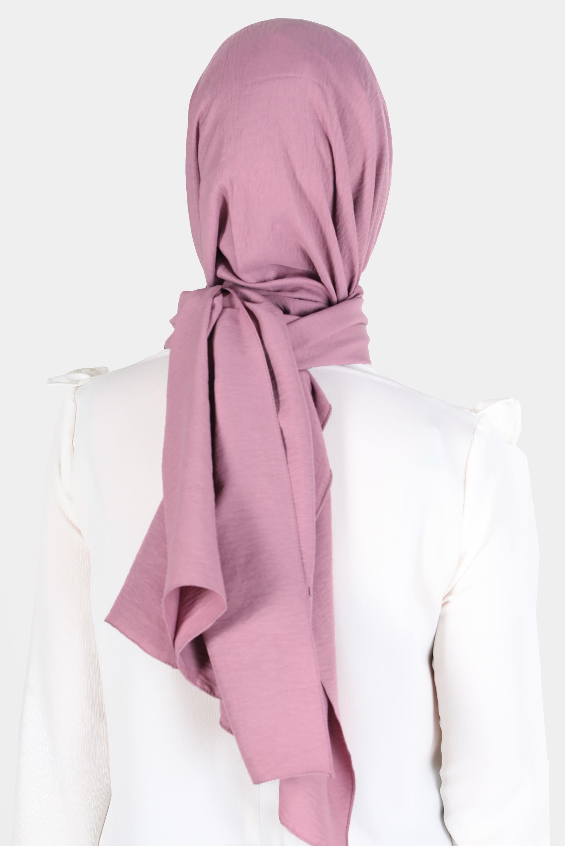 Tesettür giyim PUDRA ALVİNA PAMUK AYROBİN ŞAL 8115