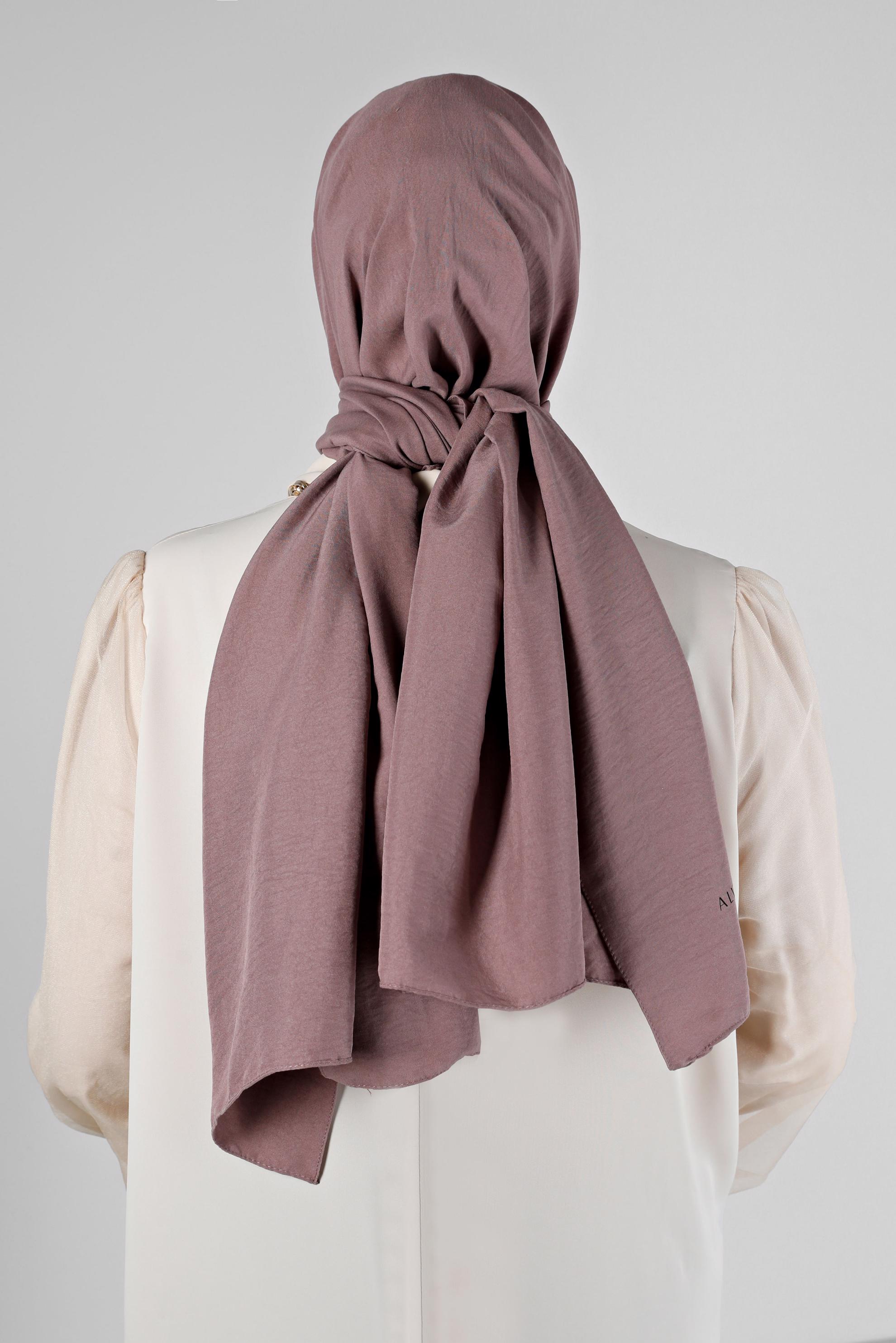 Tesettür giyim PEMBE ALVİNA PAMUK AYROBİN ŞAL 8115