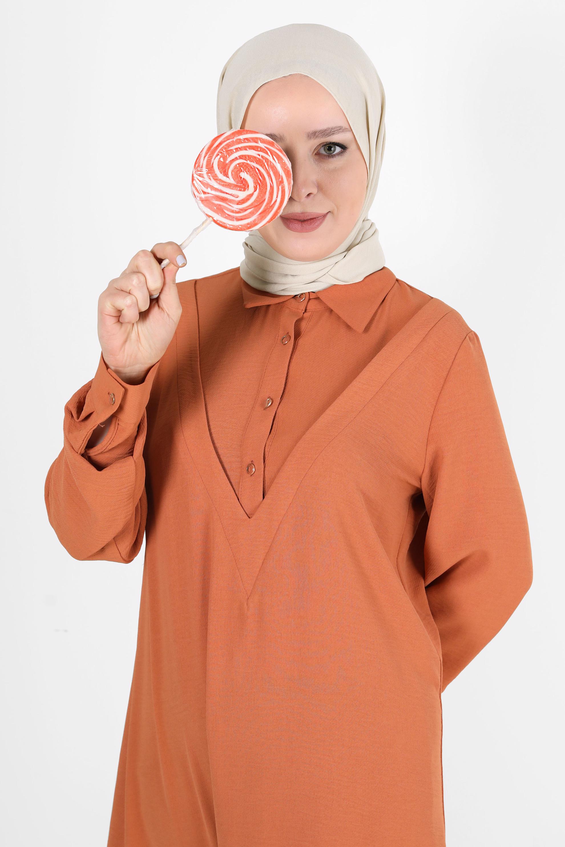 Hijab clothing BEIGE ALVİNA SHINY SHAWL 8116 