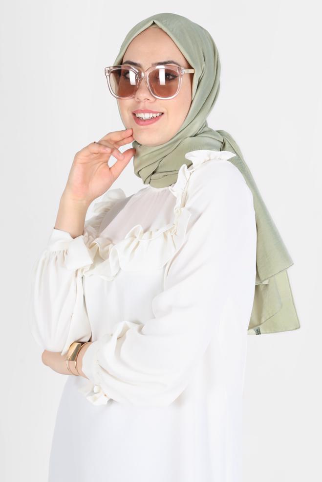 Tesettür giyim  ALVİNA PARLAK CAZ ŞAL 8116 - ALVİNA