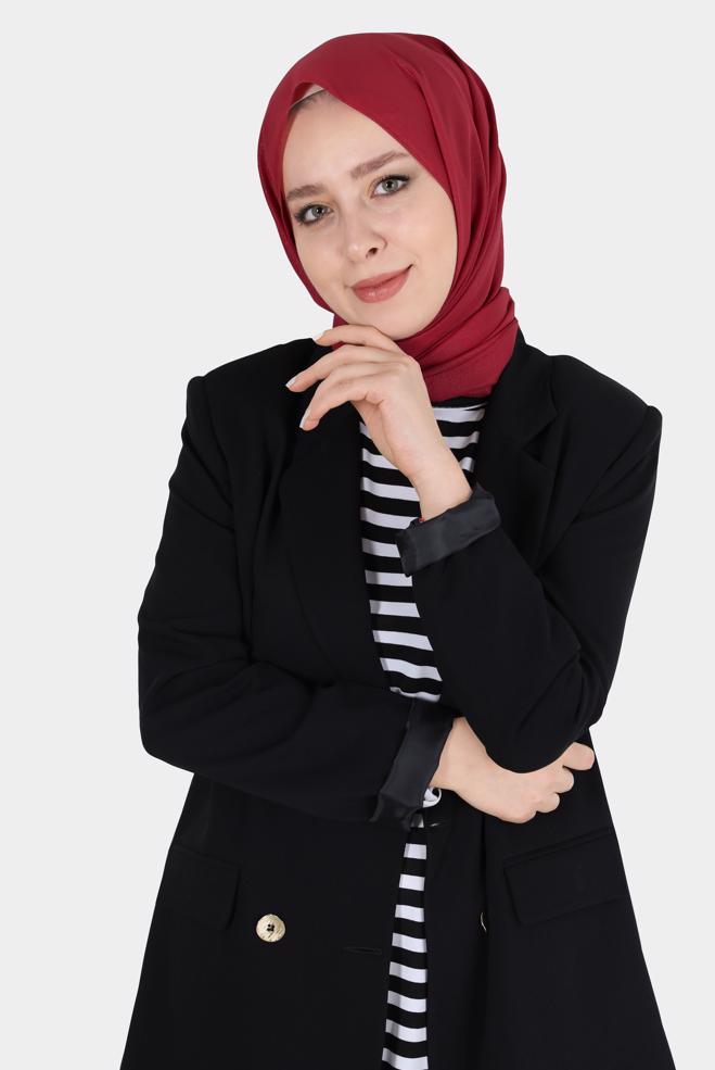 Tesettür giyim  ALVİNA SİMLİ KREP ŞAL 8117 - ALVİNA