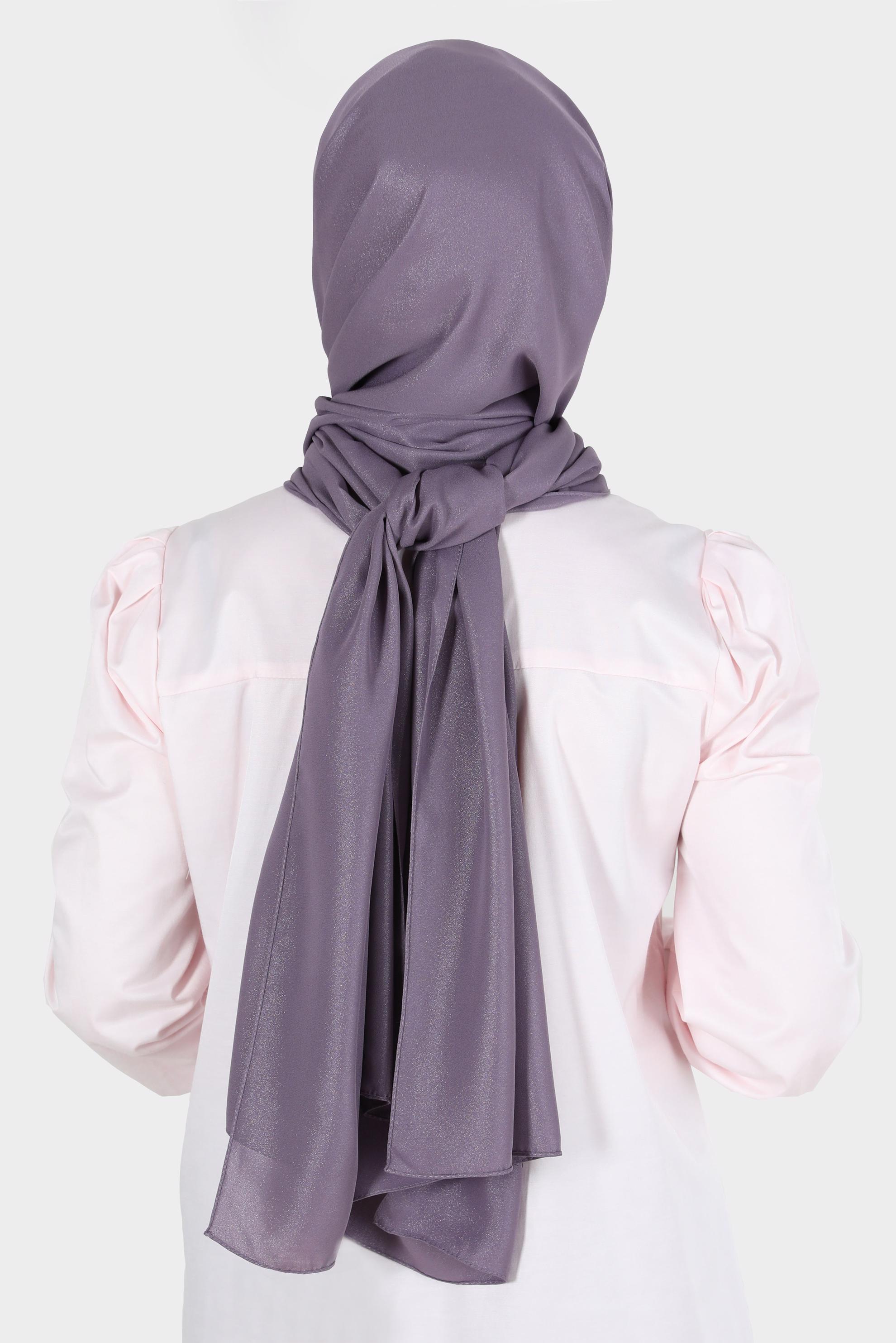 Tesettür giyim MOR ALVİNA SİMLİ KREP ŞAL 8117