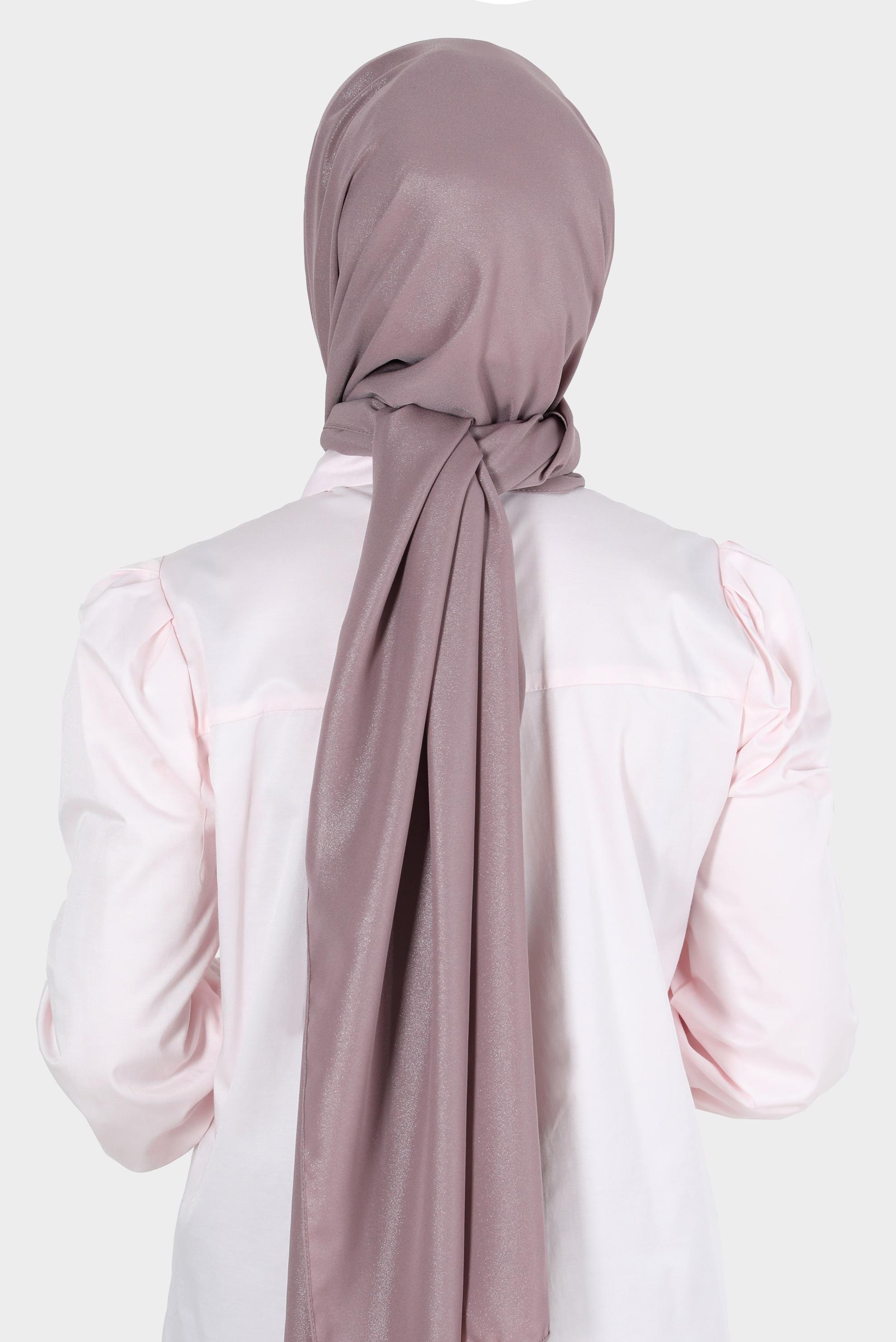 Tesettür giyim PUDRA ALVİNA SİMLİ KREP ŞAL 8117