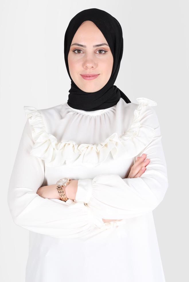 Tesettür giyim  ALVİNA KAR İPLİĞİ ŞAL 8125  - ALVİNA