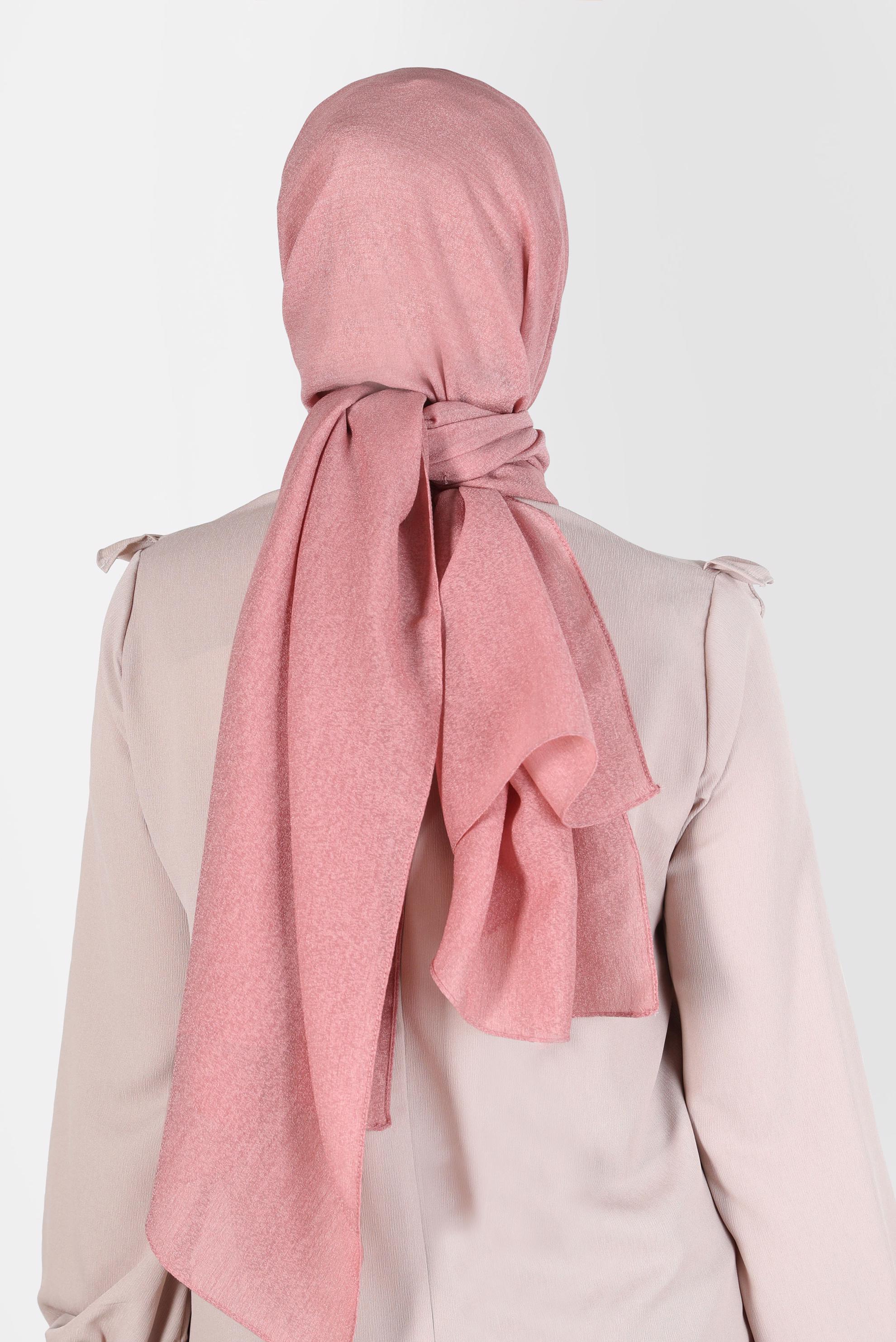 Tesettür giyim TURUNCU ALVİNA KAR İPLİĞİ ŞAL 8125 