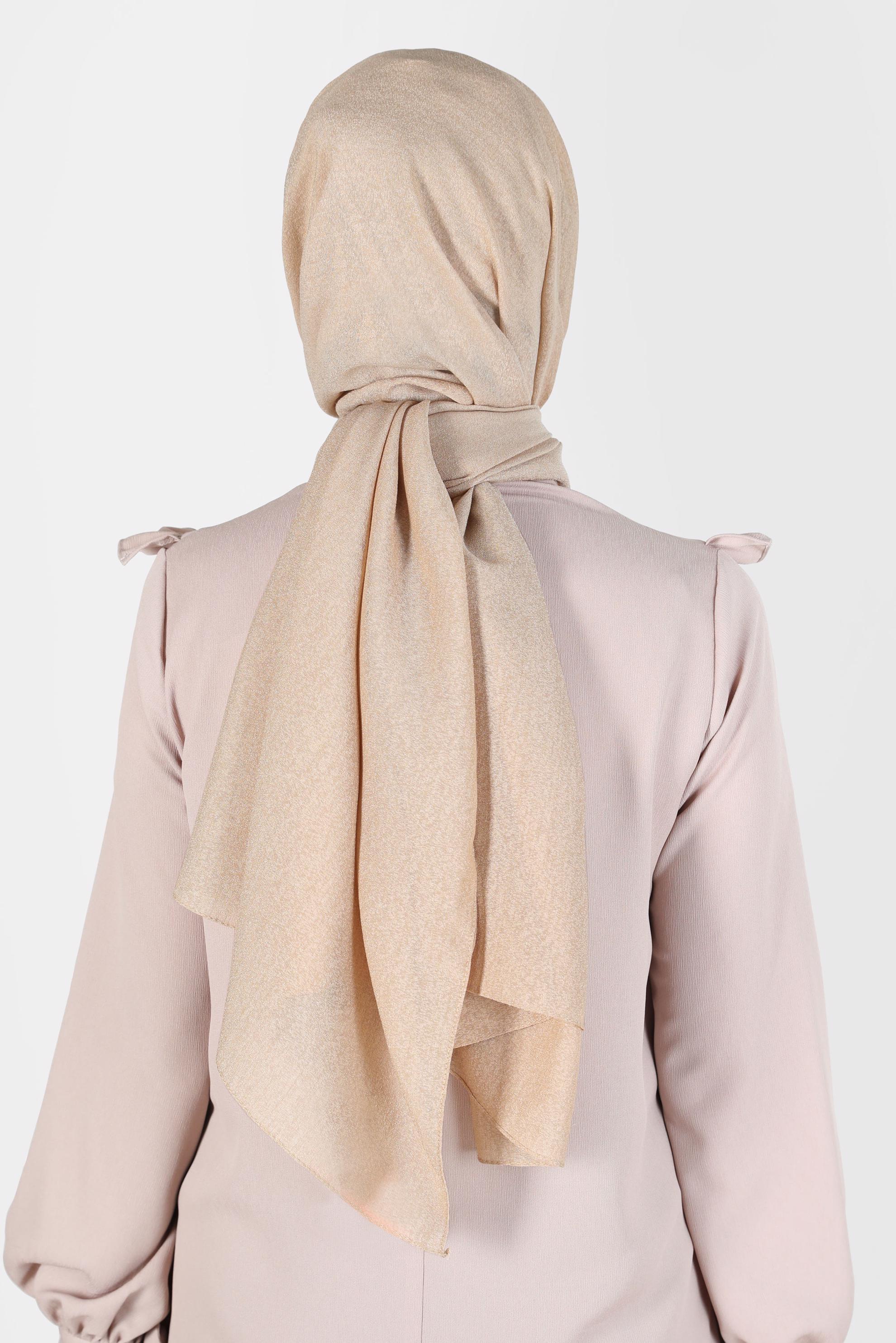 Tesettür giyim ALTIN ALVİNA KAR İPLİĞİ ŞAL 8125 