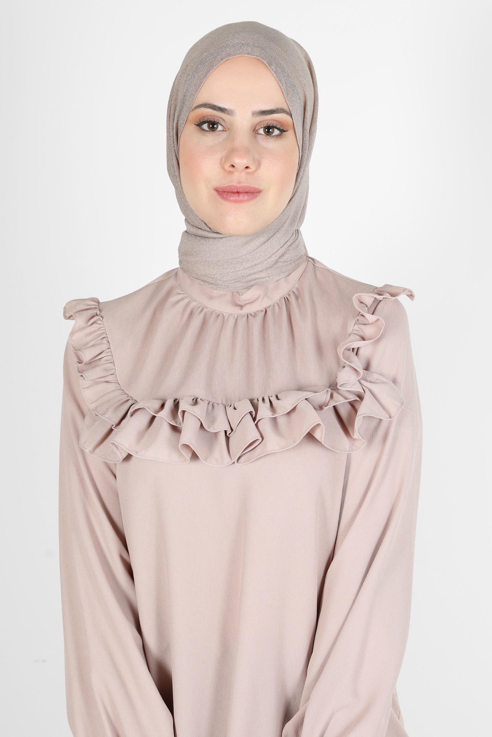 Hijab clothing BEIGE ALVİNA SHAWL 8125 
